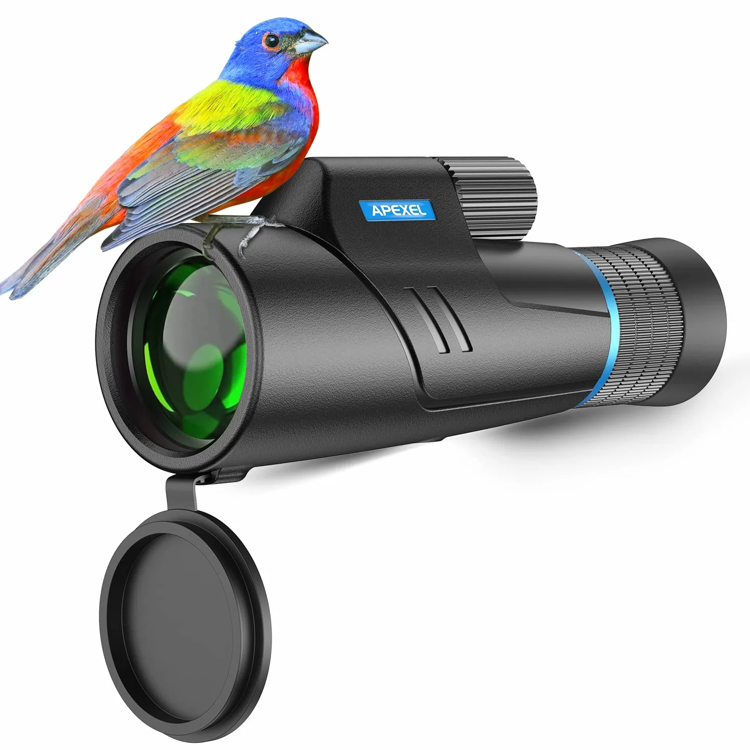APEXEL 10-20X50 Ottico Zoom Telescopio Monoculare,Monocolo Professionale Potente ad Alta Visibilità per Adulti con Prismi BAK4 e Lenti FMC,Monoculare Leggero per BirdWatching,Caccia,Campeggio