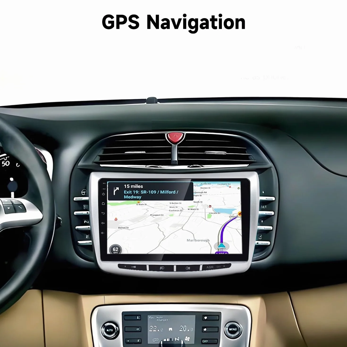 Lancia Delta [2008–2014] Autoradio CarPlay, Android Auto, 9 Pollici Touch GPS, Bluetooth, DSP, Wi-Fi, USB, Retrocamera, Playstore OCTACORE 4GB RAM 64GB ROM