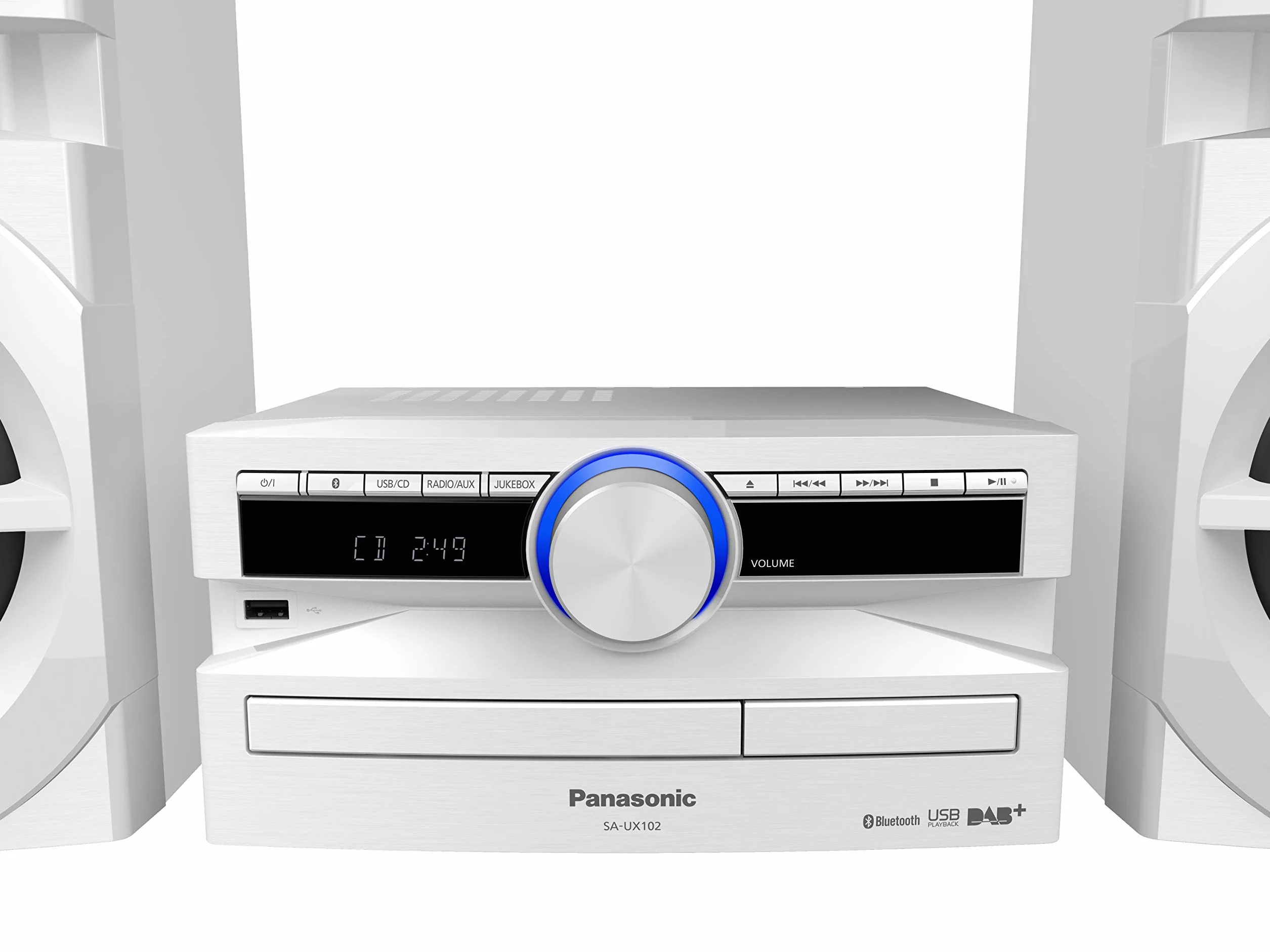 Panasonic SC-UX102E-W Mini Sistema Stereo 300 W Bluetooth USB DAB/DAB+ Bianco