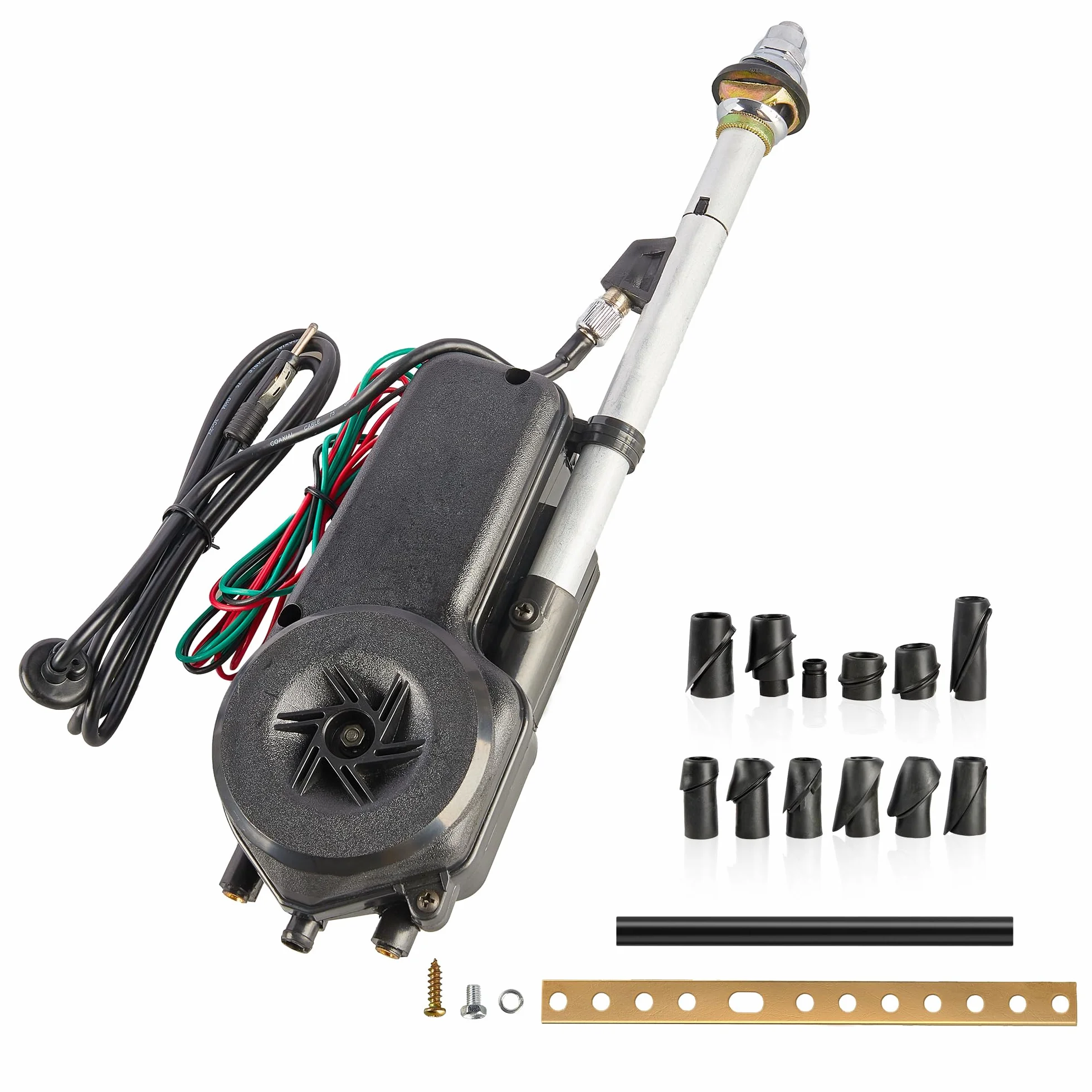 RED WOLF Antenna elettrica per auto, FM/AM, kit antenna automatica per Honda, Ford, Toyota, Opel, Peugeot, Jeep, Jaguar, Mercedes, Vauxhall Nissan, 12 V