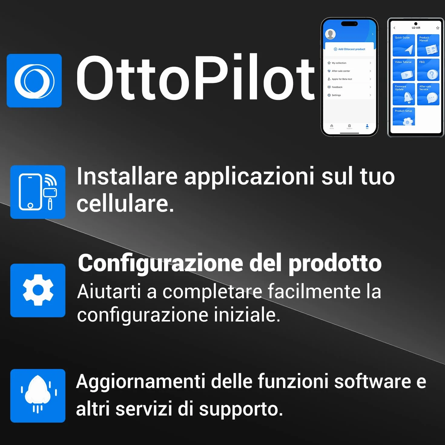 Ottocast Wireless-CarPlay-Adapter-Adattatore U2AIR Pro Wired to Wireless CarPlay Dongle Senza Filo Plug Play per iPhone e Auto con Funzione CarPlay Cablata in Fabbrica(Anno Di Produzione: 2016-2024)