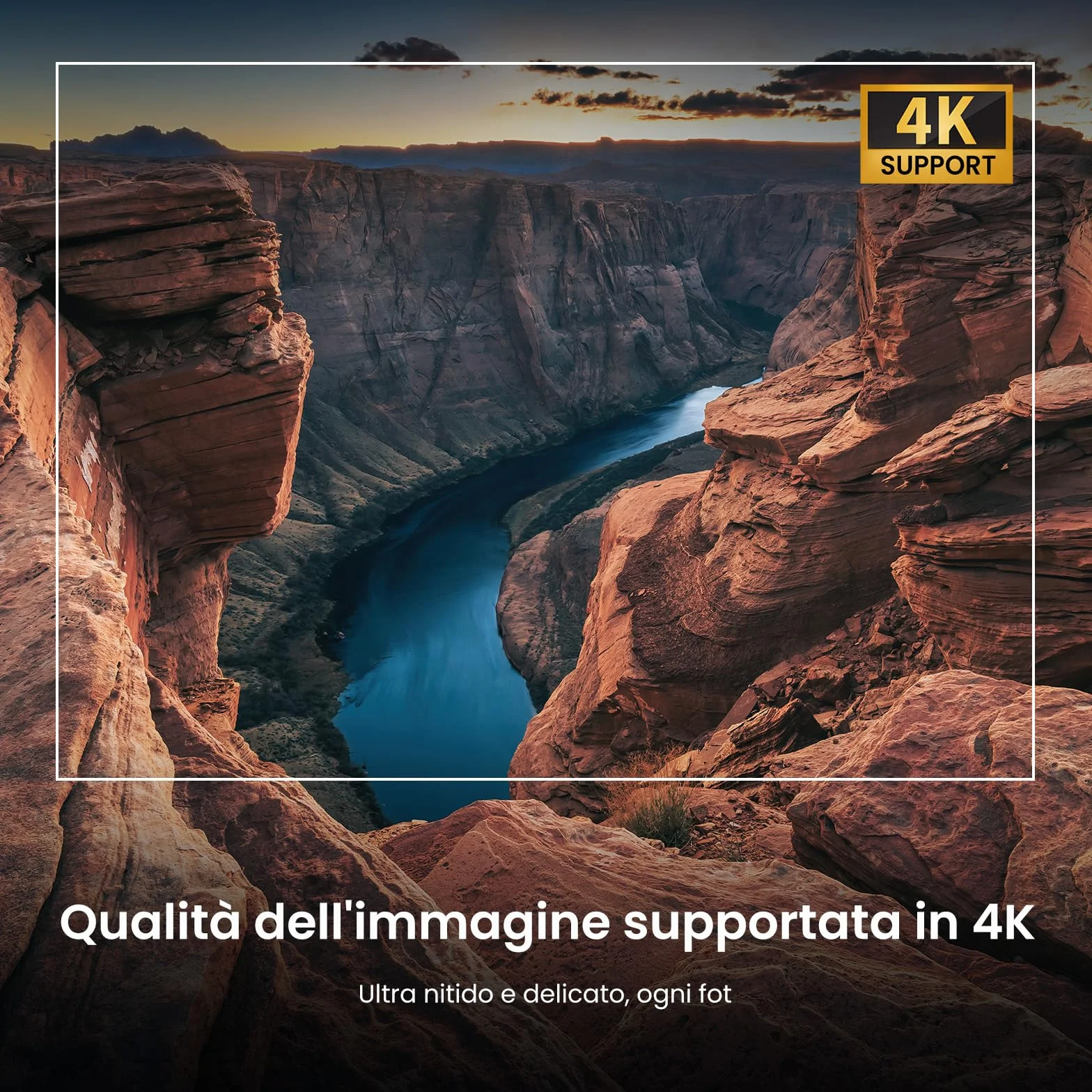 【Google TV/Assistente Vocale/Dolby】Proiettore 4K, HAPPRUN 1000 ANSI 1080P Full HD Smart Videoproiettore con Netflix/Disney+ Ufficiale, WiFi6 e Bluetooth 5.2 per Home Cinema Esterno