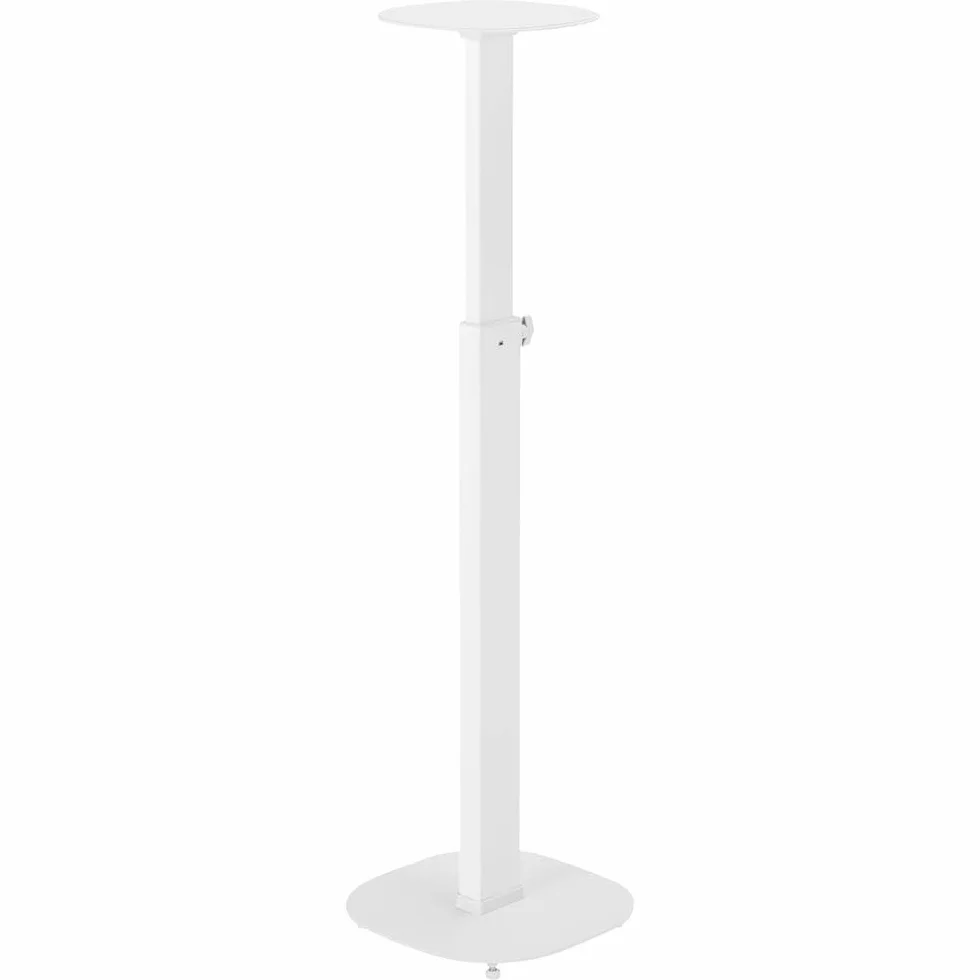 My Wall HS 23 WL - Supporto per altoparlante estensibile, supporto da pavimento, regolabile in altezza bianco 2 pezzi.