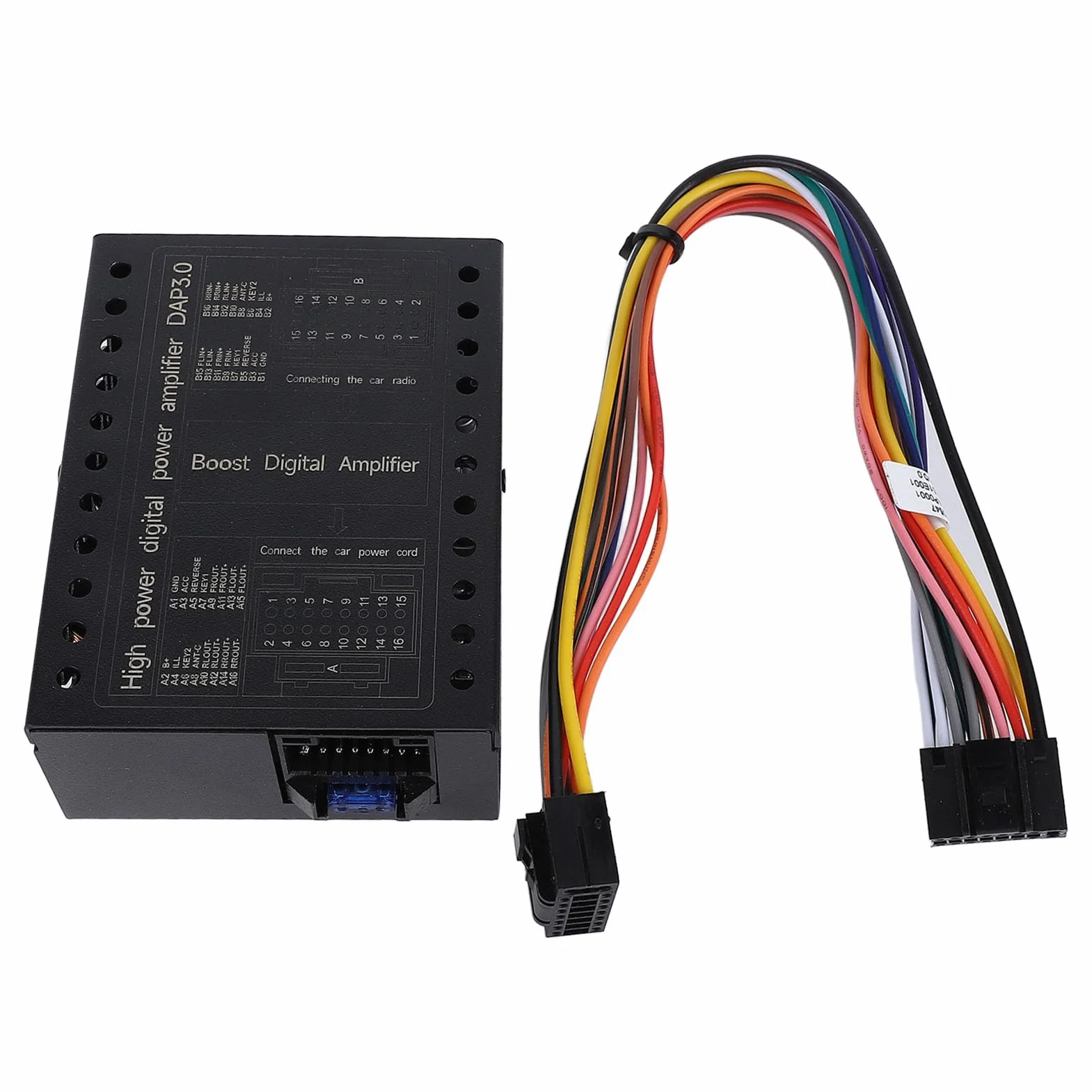 Amplificatore per Auto, Scatola Amplificatore DSP per Auto DC12V a 4 Canali Classe A/B per Stereo per Auto