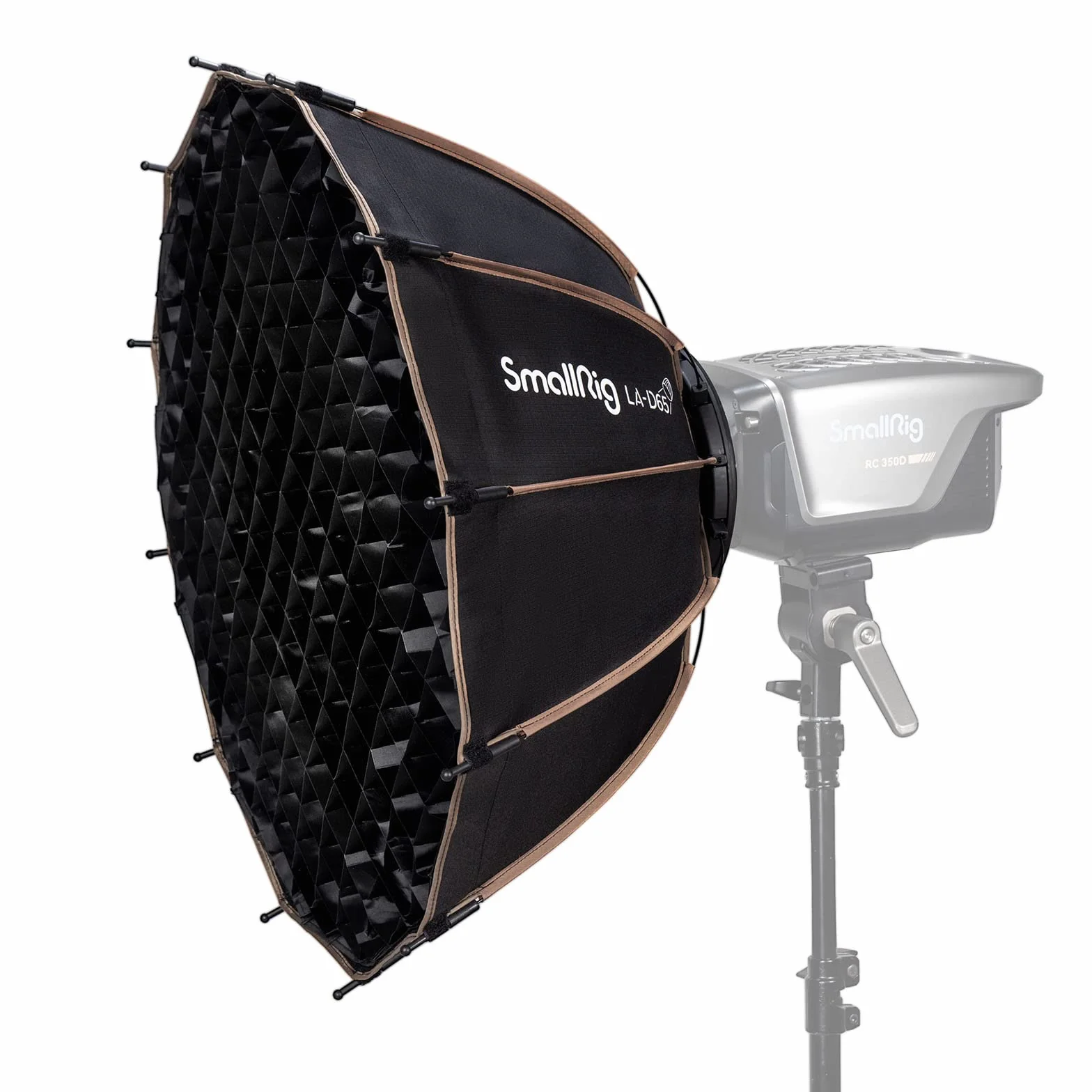 SMALLRIG Softbox Parabolico 65cm LA-D65 Softbox a Sgancio Rapido per Luci COB Bowens Mount - 4157