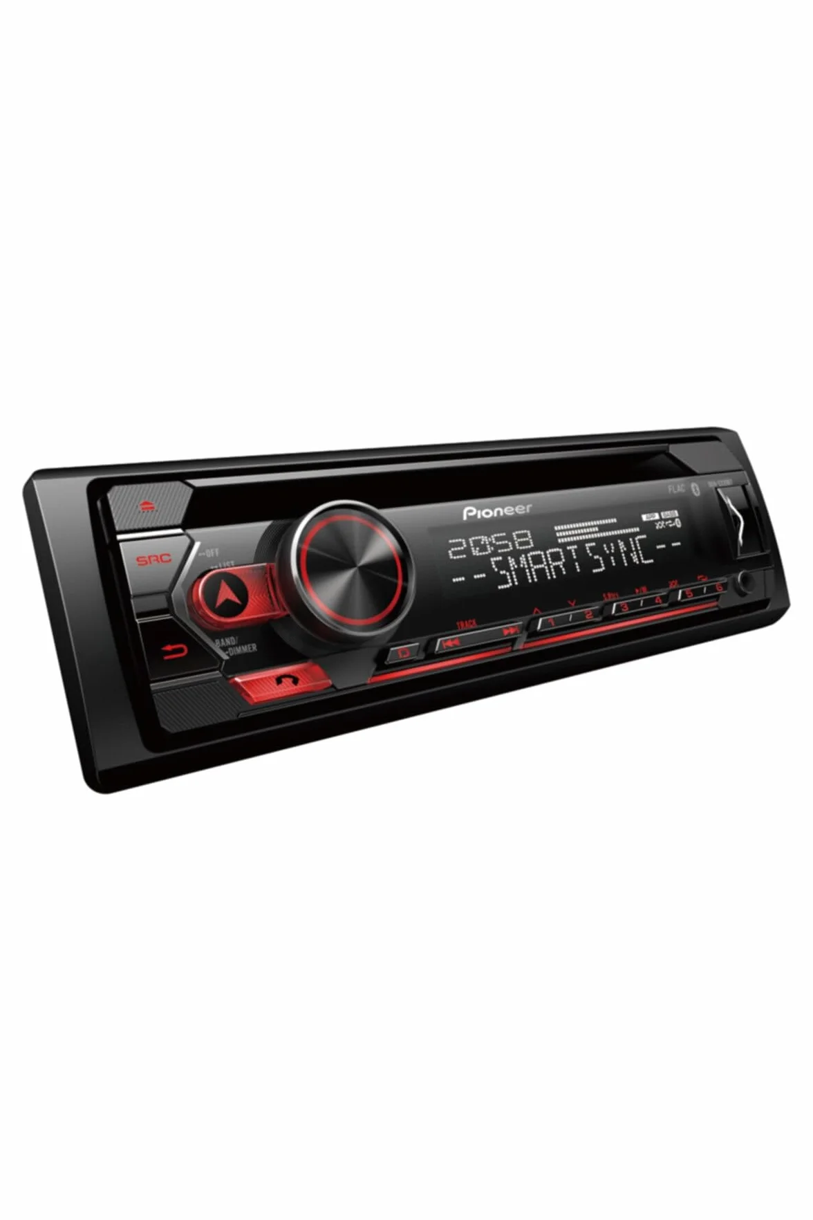Pioneer Deh-S320Bt, Autoradio 1DIN, Sintonizzatore CD con RDS, Bluetooth, MP3, Ingresso USB e AUX, Sistema Vivavoce, App Smart Sync, Equalizzatore a 13 Bande