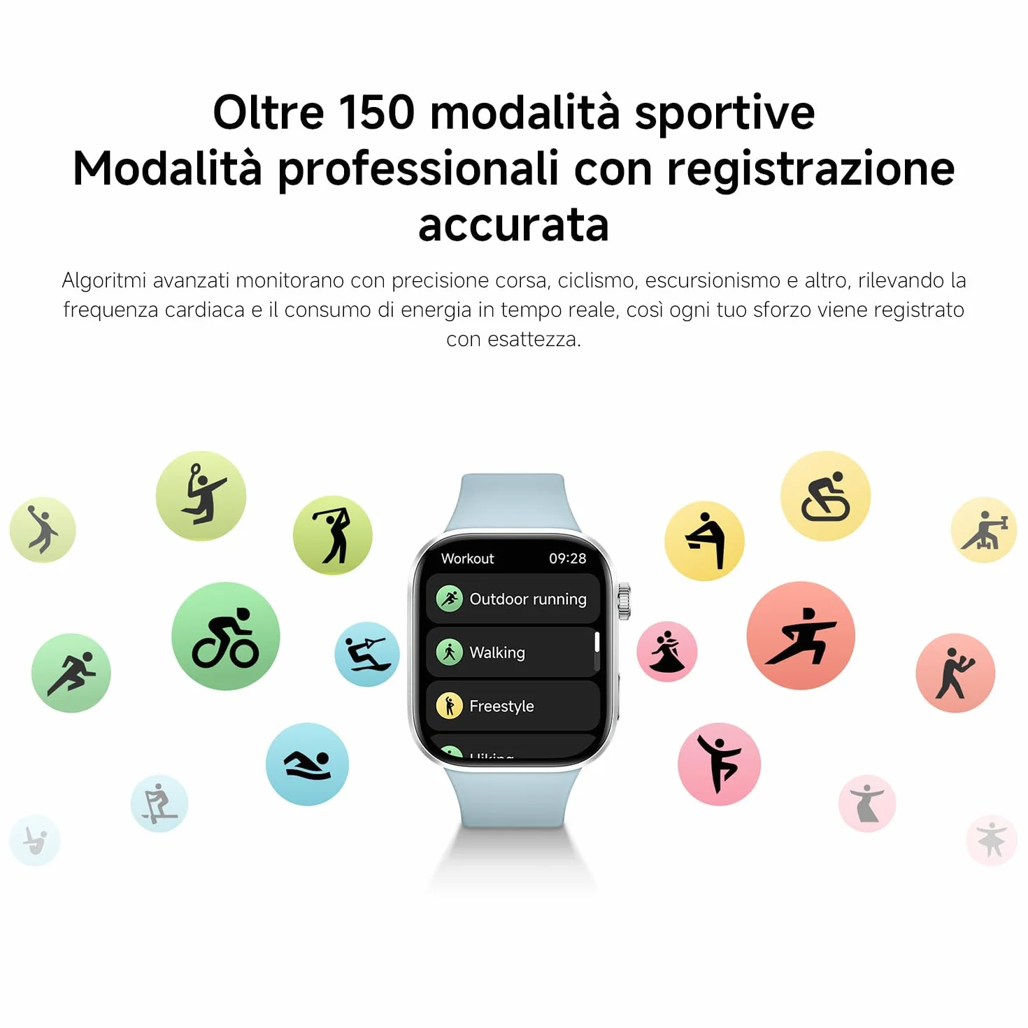 XIAOMI Redmi Watch 6, Smartwatch Uomo Donna, Activity Tracker AMOLED 2.07'' con Monitoraggio di Frequenza Cardiaca, 150+ modalità sportive, Autonomia 24 giorno, 5ATM, GPS, Android&iOS, Nero