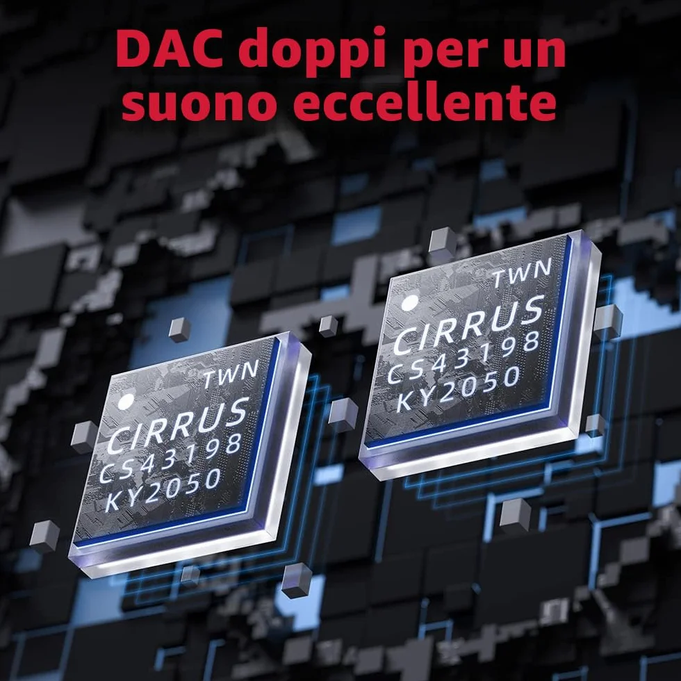 FiiO KA5 - Amplificatore USB DAC per cuffie con uscite da 3,5 mm e 4,4 mm
