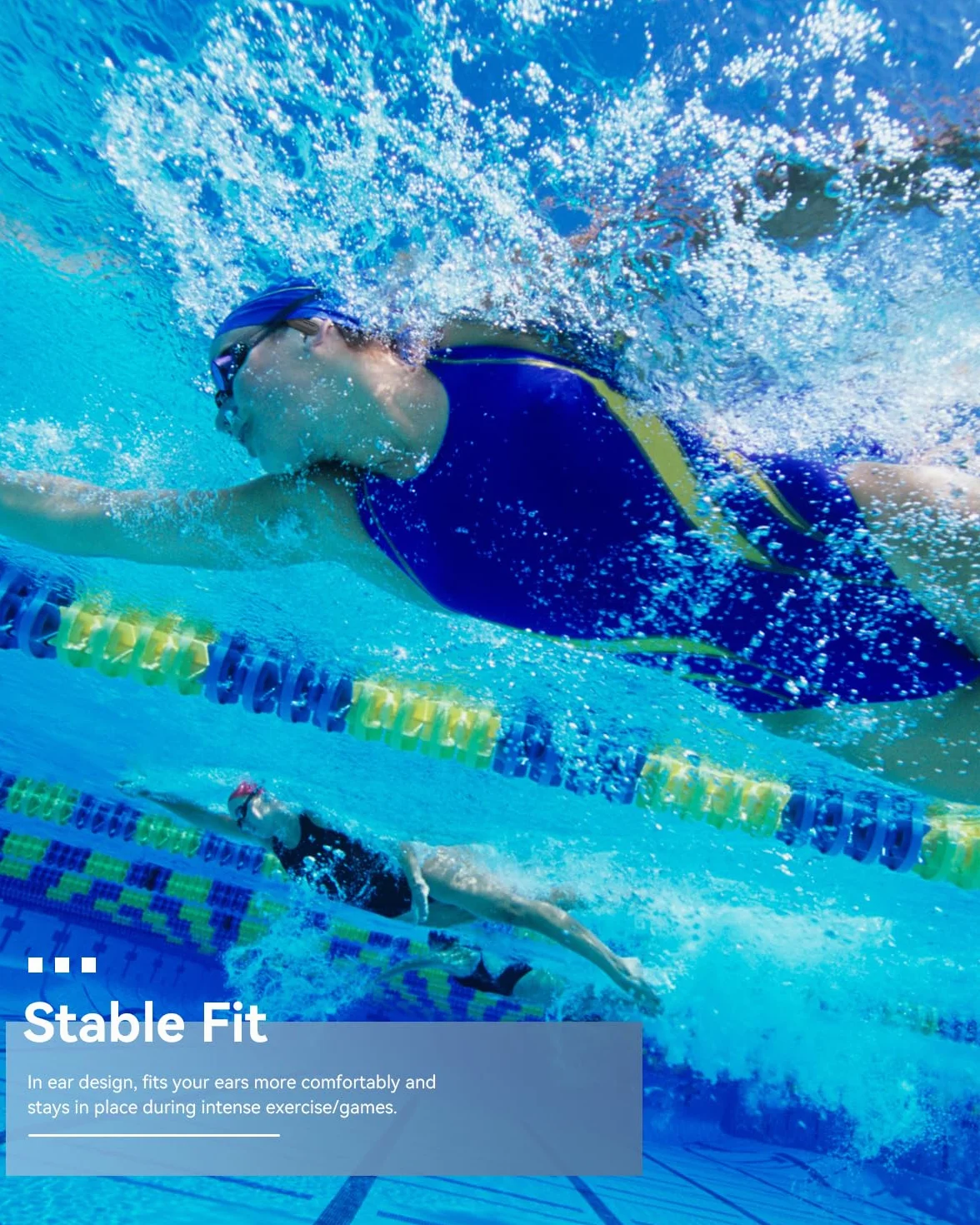 SANOTO Cuffie Subacquee per Piscina,In Ear Cuffie Conduzione Ossea Bluetooth 5.4, IPX8 Waterproof Auricolari Nuoto, 8G Mp3 Subacquee per Nuoto, Auricolari Sport for Swim, Running and Surfing