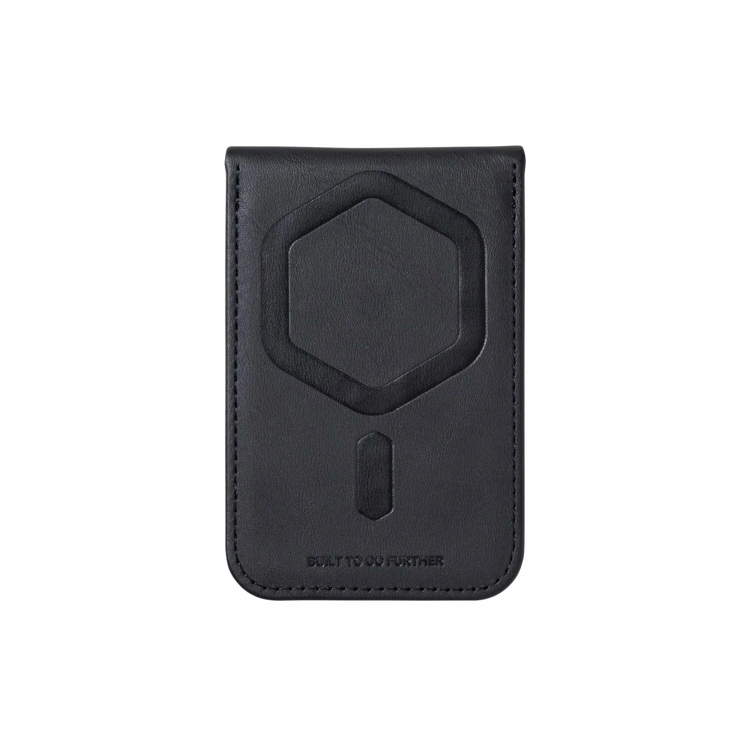 URBAN ARMOR GEAR Metropolis Magnetic Slim Wallet con funzione stand (portafoglio con magneti ultraresistenti, fino a cinque carte di credito) nero kevlar