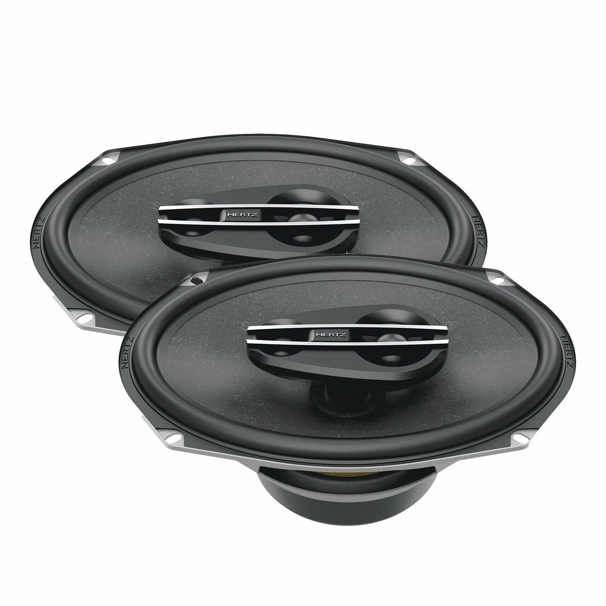 Hertz CX 690 – Coppia di altoparlanti coassiali ellittici 3 vie da 6x9 per auto, 300W di potenza di picco, cono in polipropilene e tweeter in PEI