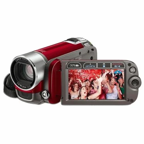 Canon Legria Fs200 - Camcorder - Ripresa Video Panoramica - 800 Kpix - Zoom Ottico: 37 X - Memoria Supportata: Sd, Scheda Di Memoria Sdhc - Flash Card - Rosso