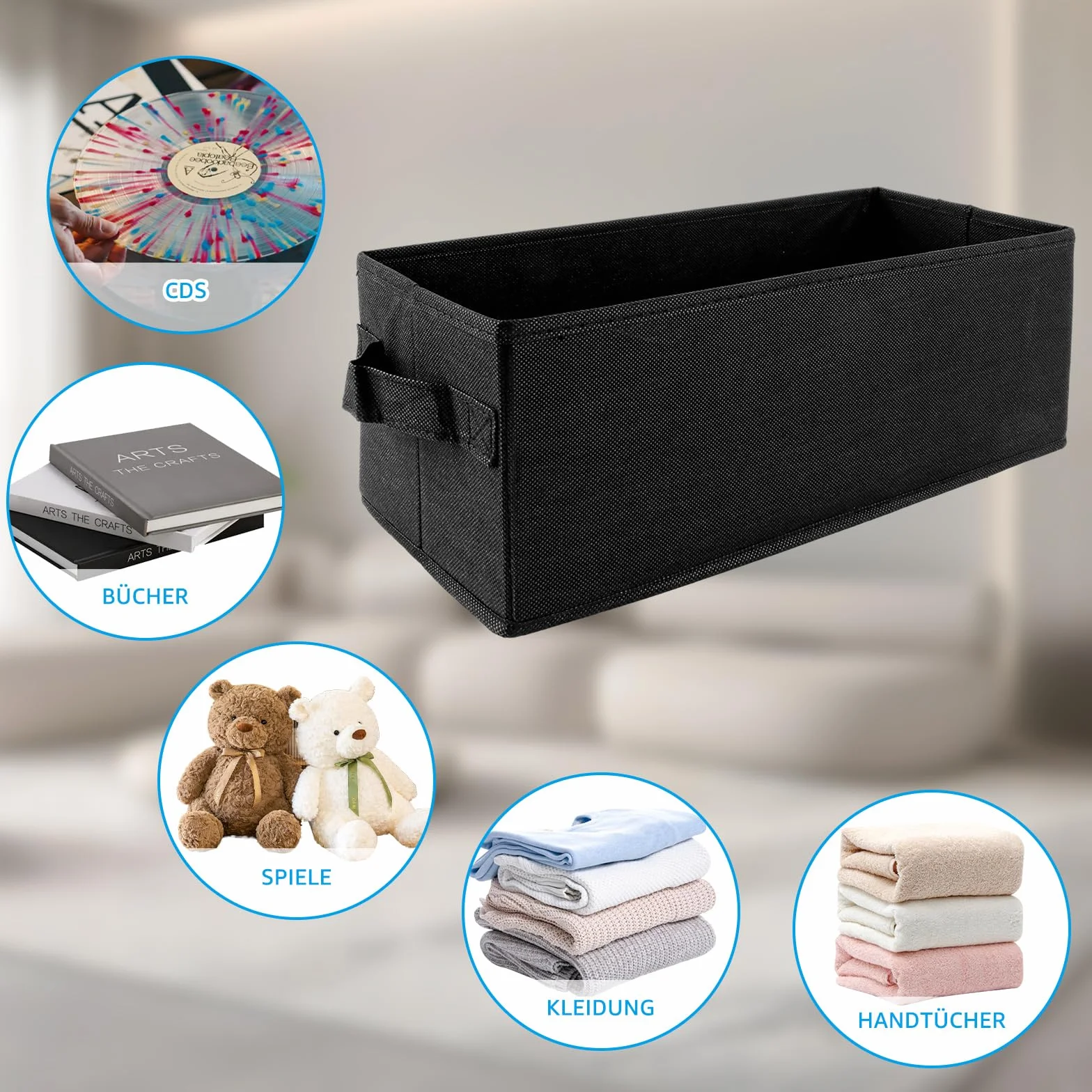 4 scatole per CD, DVD, 36 x 16 x 14 cm