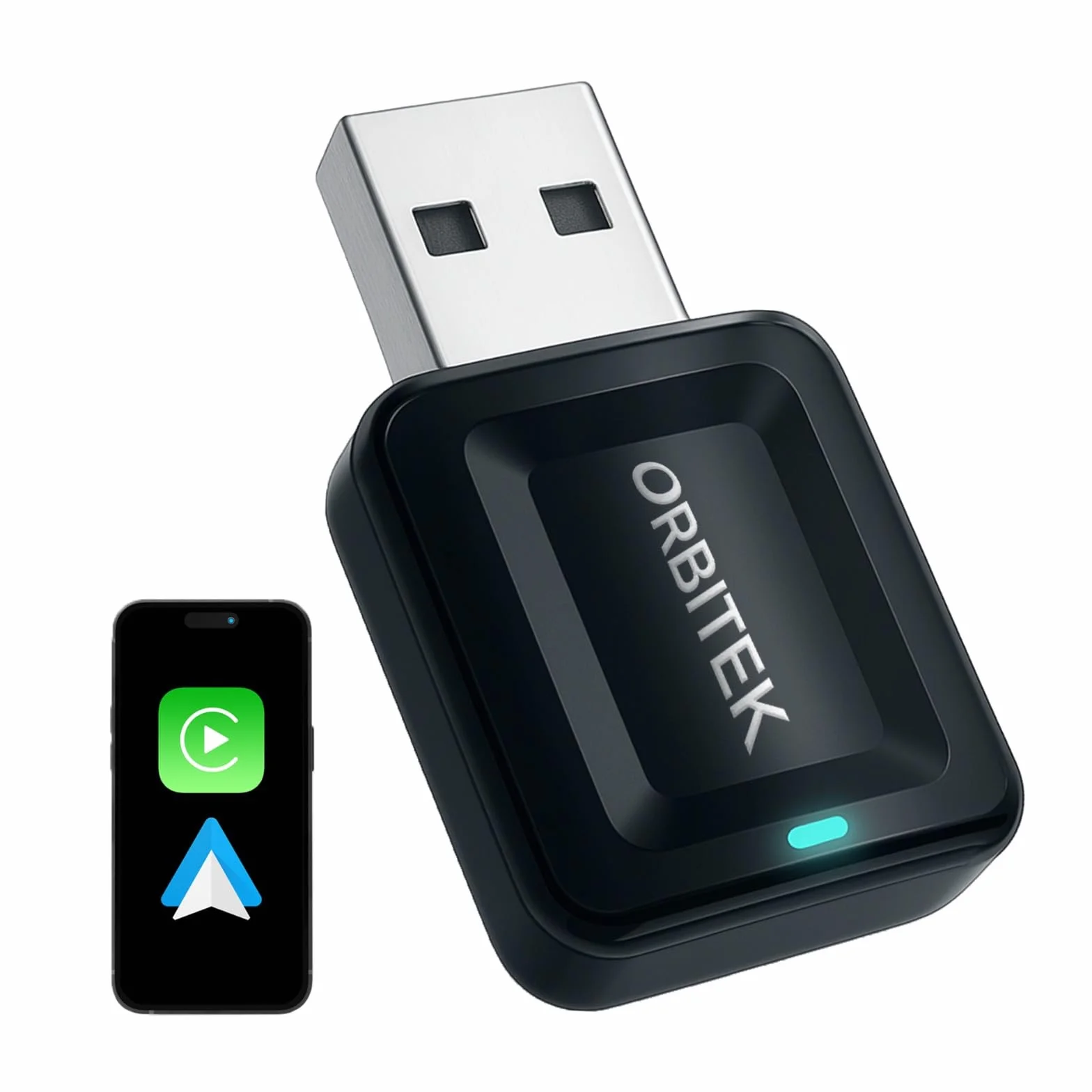 Adattatore Wireless CarPlay Ultra Veloce Compatto 2 in 1| Compatibile con iOS e Android Oltre 800 Modelli Auto | Connessione Ultra Stabile Bluetooth/Wi-Fi | Plug & Play |Adattatore USB/Type-C