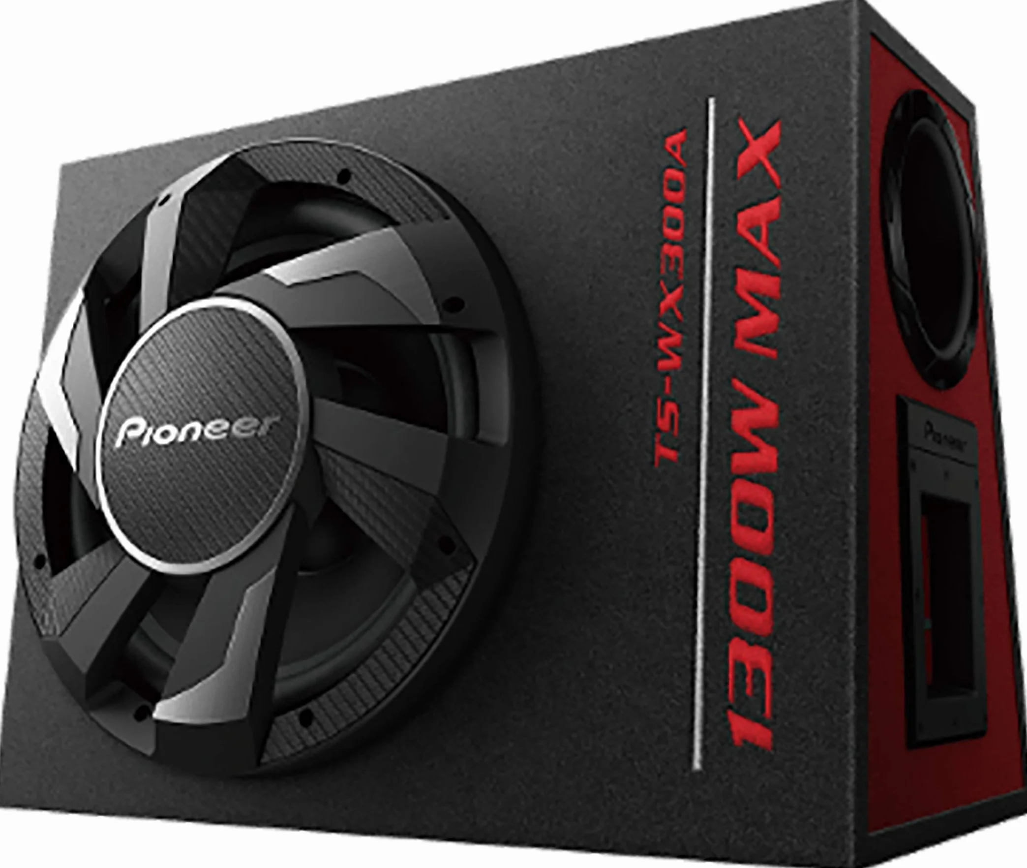 Pioneer Subwoofer attivo TS-WX300A, potente subwoofer con alloggiamento con potenza massima di 300 W, subwoofer da 30 cm in alloggiamento MDF, membrana IMPP, nero, potenza di ingresso nominale 150 W