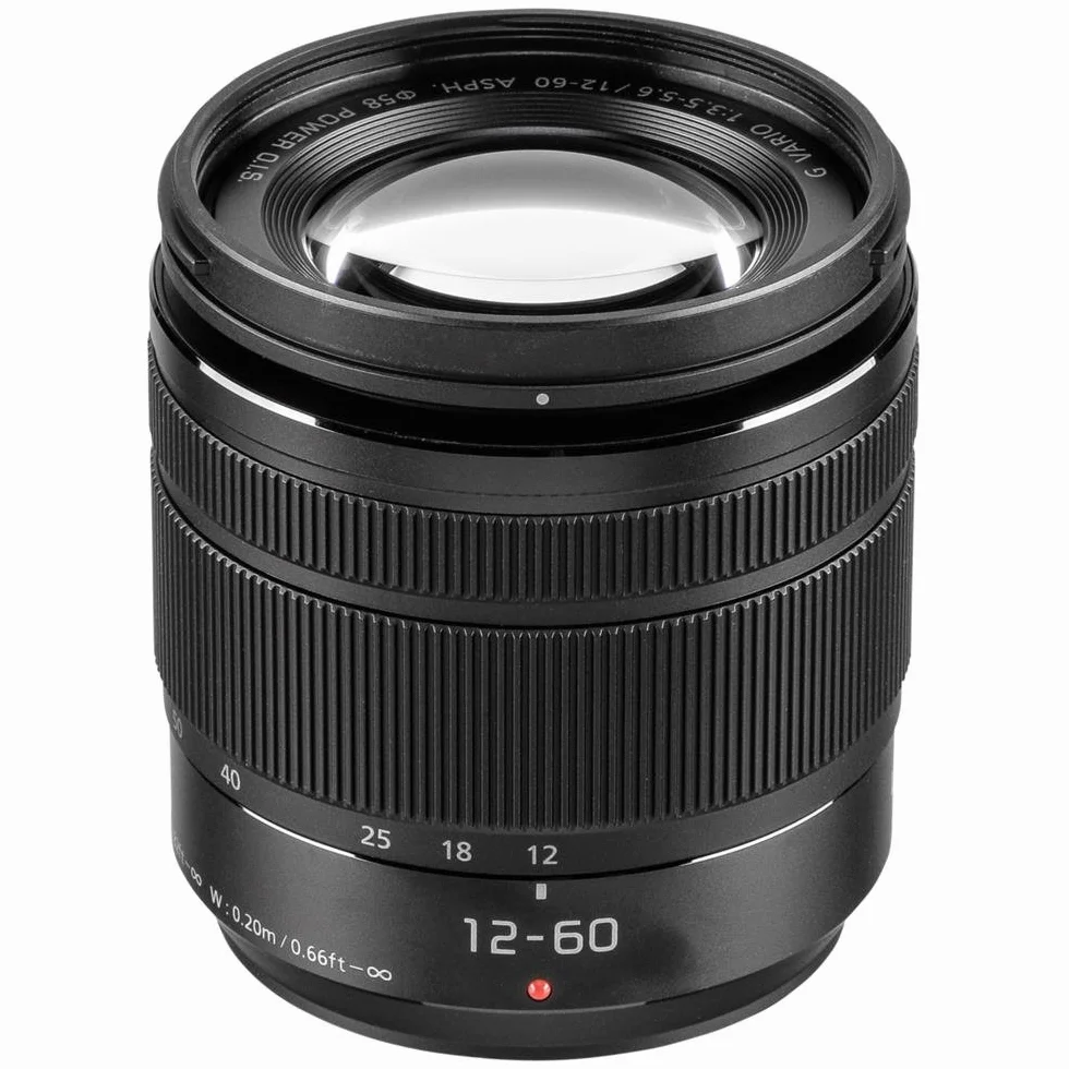 Panasonic LUMIX G VARIO H-FS12060E Obiettivo Zoom Standard Micro 4/3 12-60mm, F3.5-5.6 ASPH., POWER O.I.S., Nero