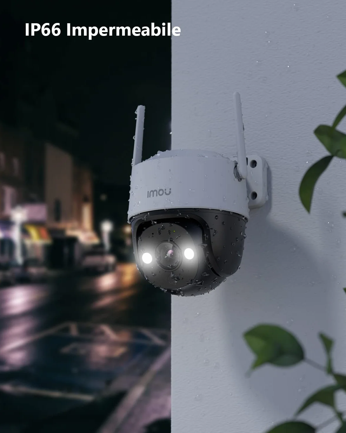 Imou Telecamera Wi-Fi Esterno 5MP, Visione Notturna a Colori, Tracciamento Intelligente, 2,4Ghz