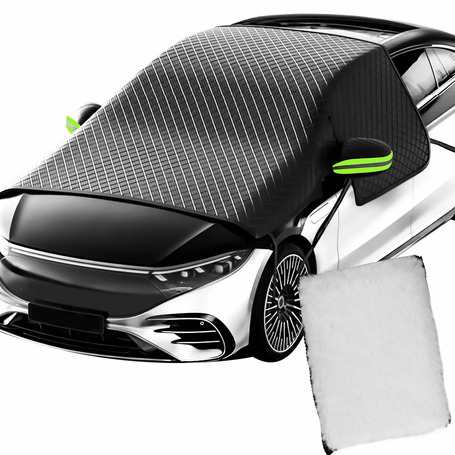 Copertura Parabrezza Auto Pieghevole Antineve Antighiaccio Anti-UV 258x148x114cm