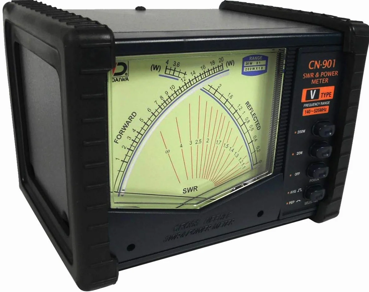 Daiwa Cn-901 Vn Swr Wattmetro, 140-525 Mhz, 200 W Max Professional Series