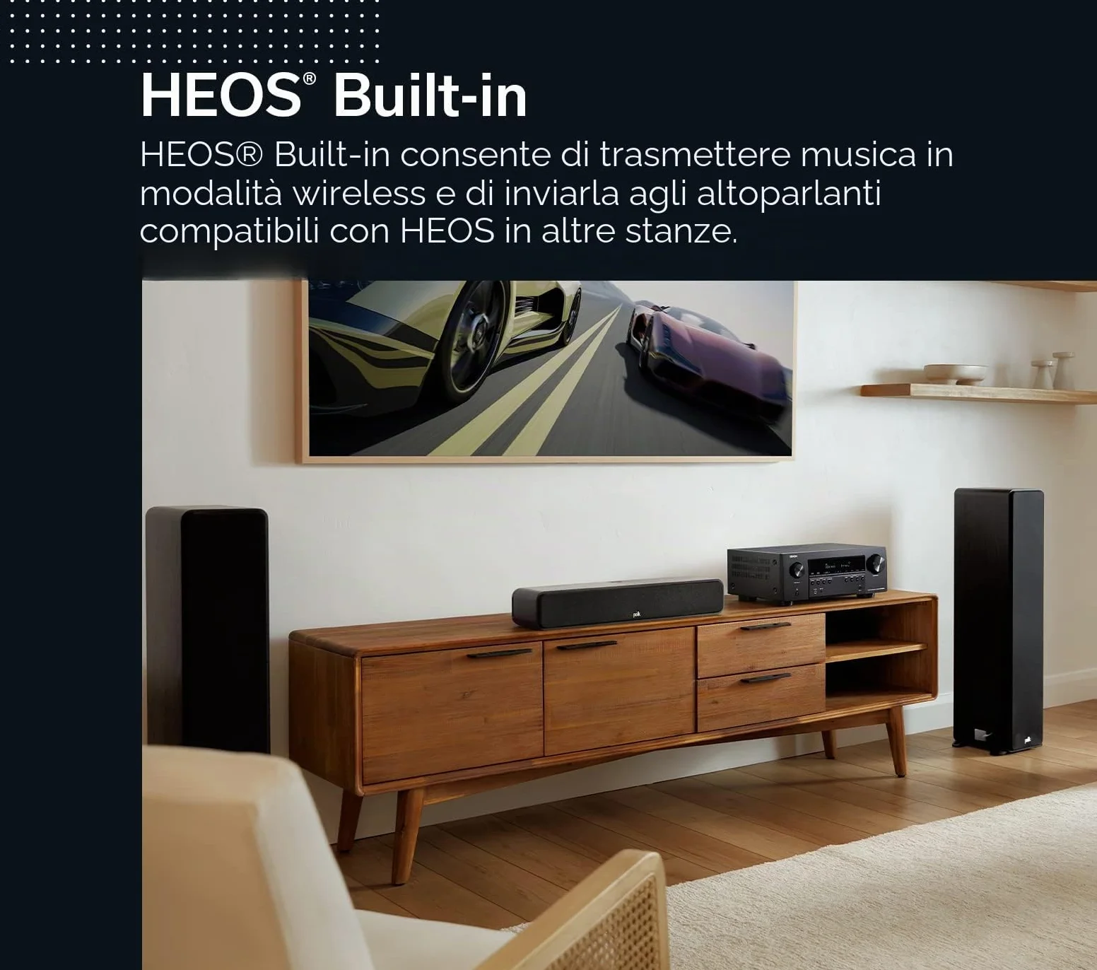 Denon AVR-S970H ricevitore AV 7.2 canali Dolby Atmos DTS:X 8K HDMI Bluetooth WLAN