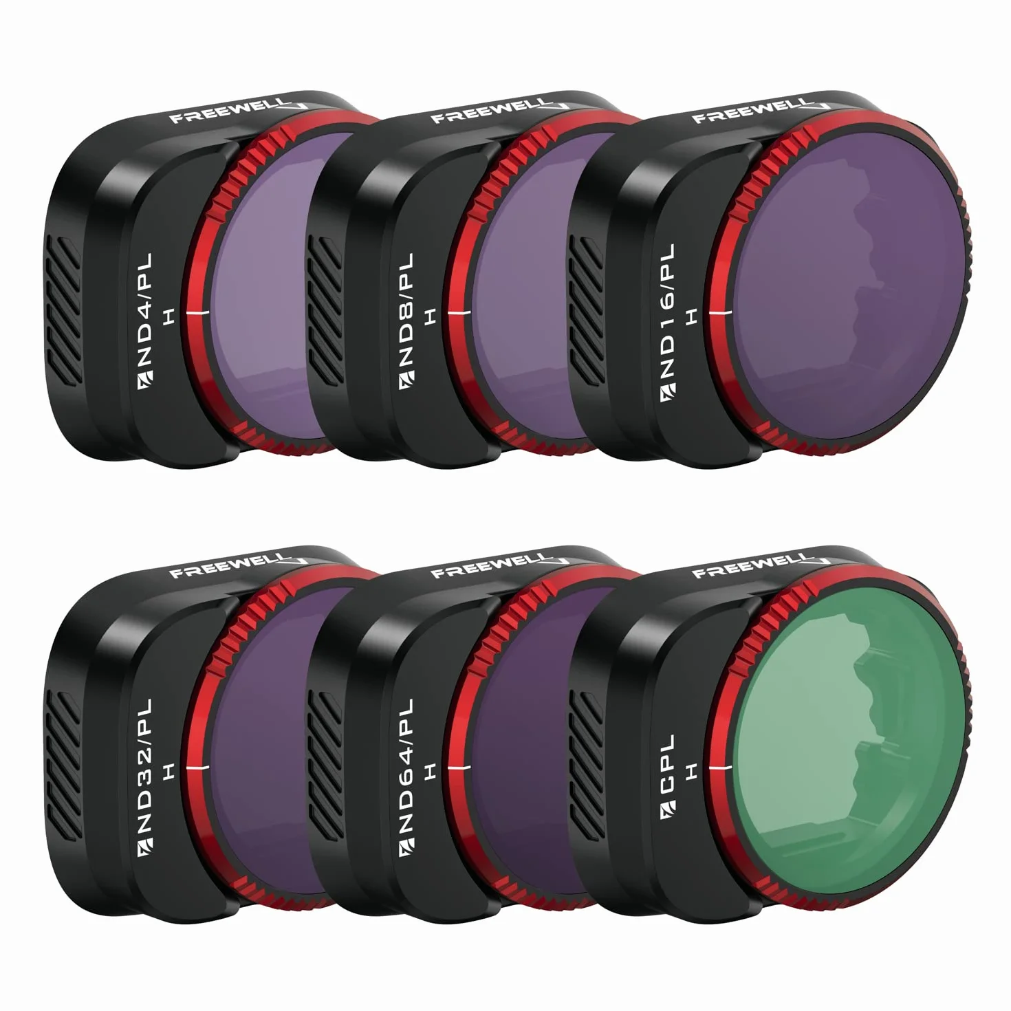 Freewell Bright Day ND/PL, Filtri CPL Confezione da 6 compatibili con Mini 3 Pro/Mini 3