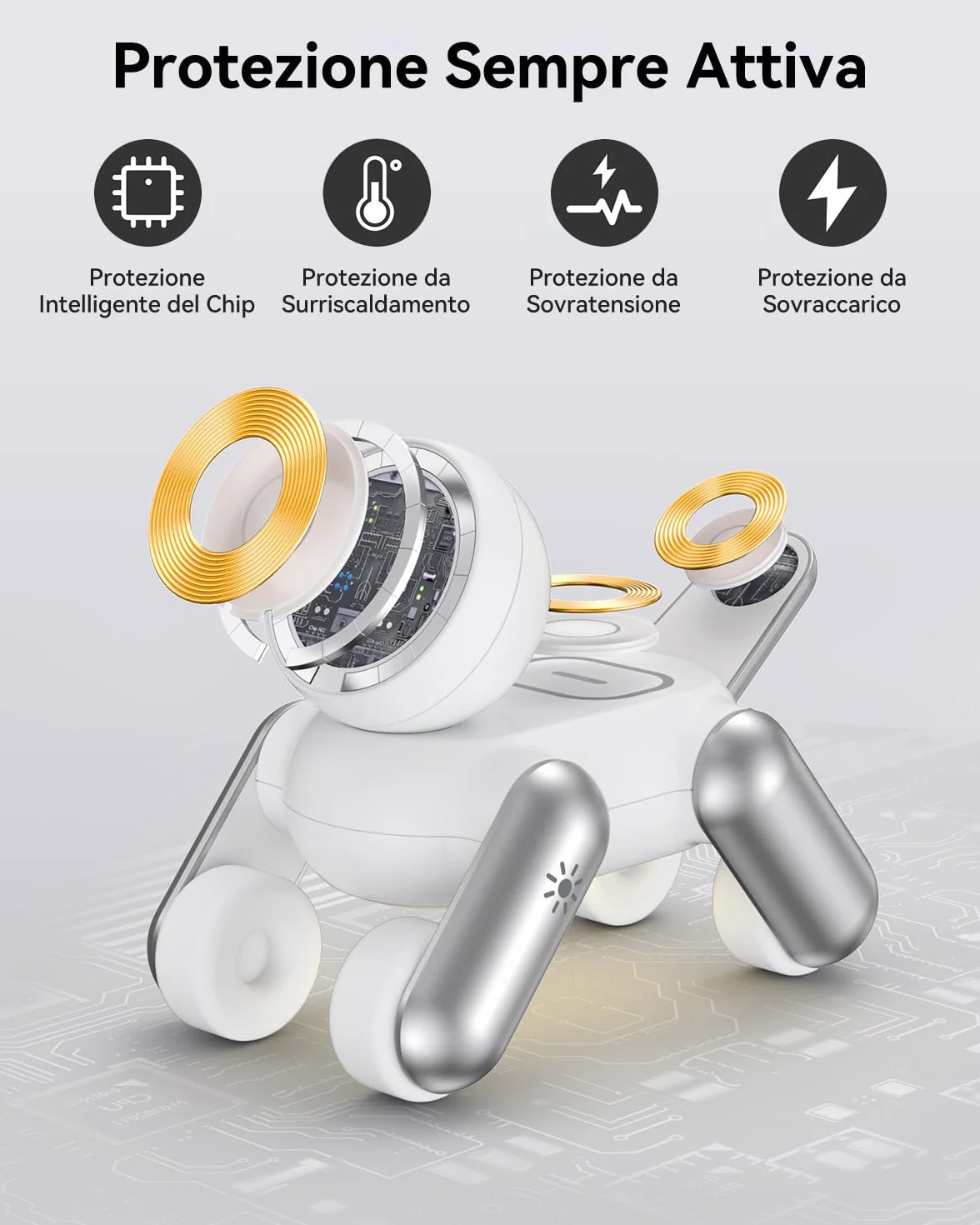 Stazione di Ricarica per Apple MagSafe 3 in 1 Wireless Caricatore per iPhone 17e Air 17 16 15 14 13 12 Serie, per Apple Watch Ultra/SE/11/10/9/8/7/6/5/4/3/2, per AirPods 2/3/Pro