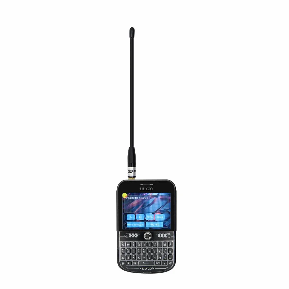 LILYGO T-Deck Plus ESP32-S3 LORA-89 SX1262 Ulbox GPS Tastiera Nera, Display TTGO Development Board Antenna Esterna Strap ABS Shell