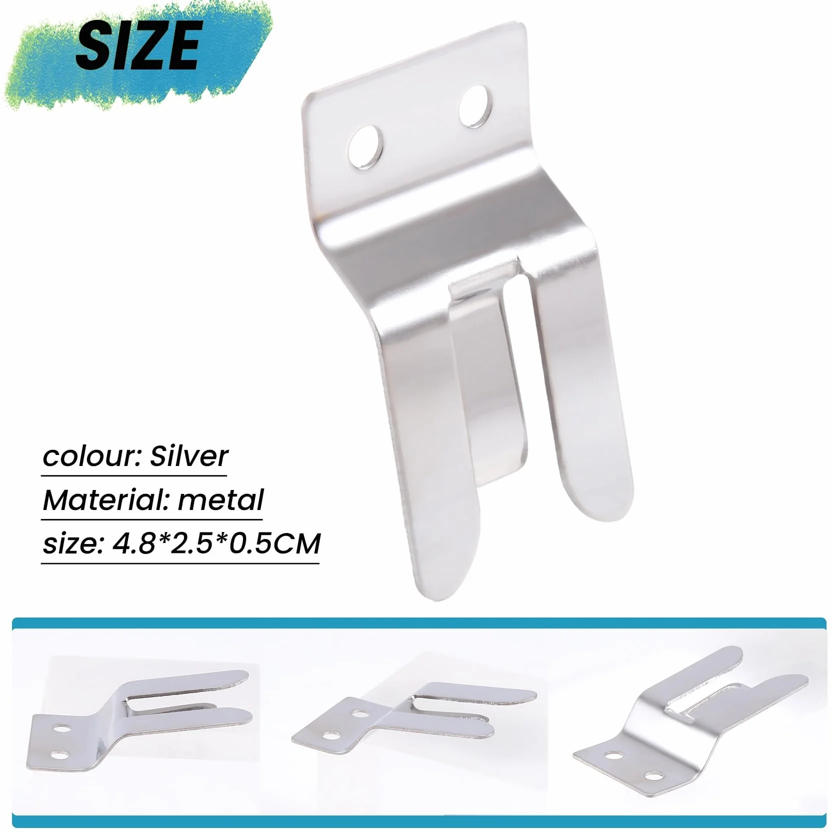 Porta/Clip Microfono Metallico - Avvitare per CB/Ham Radio - MH2