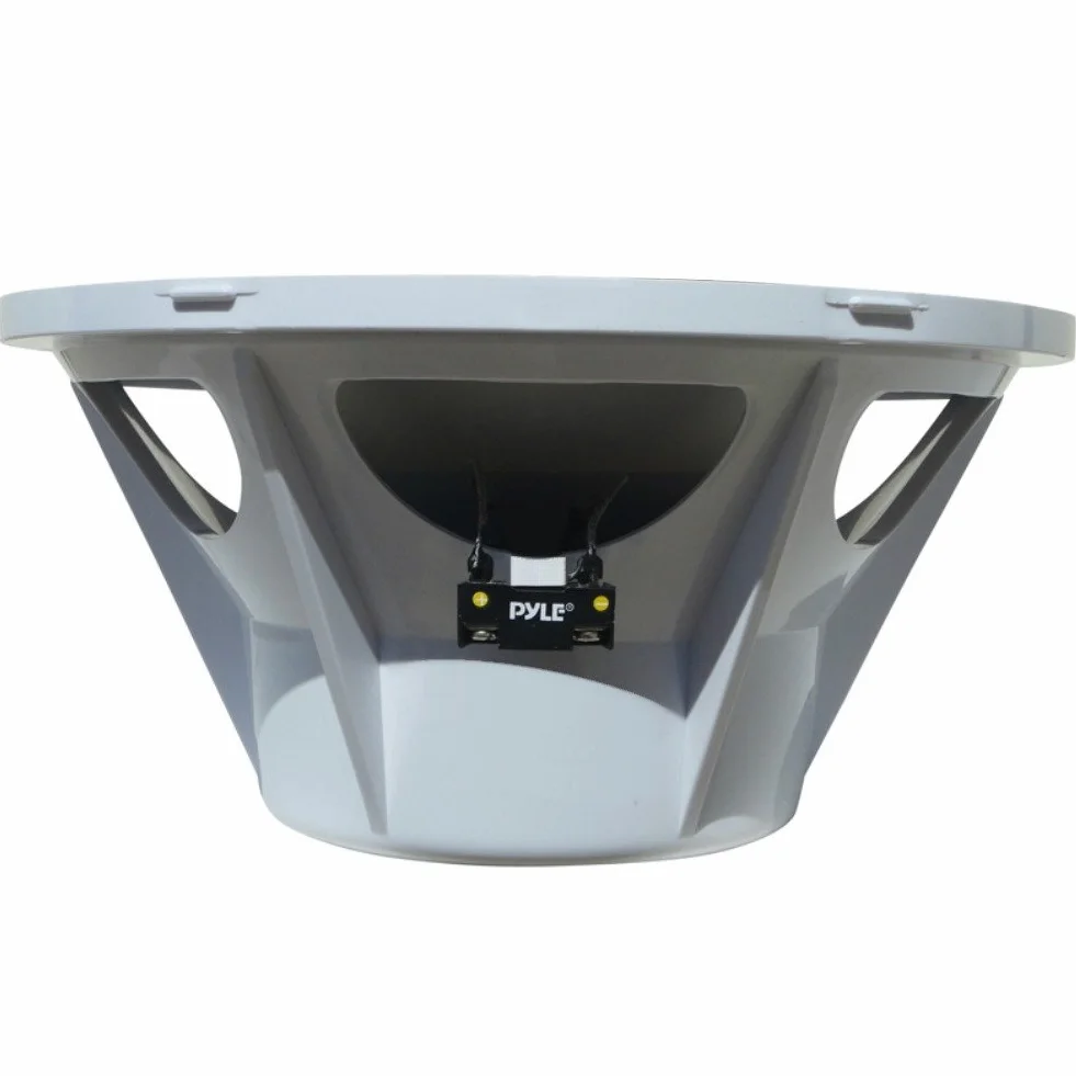 SUBWOOFER PYLE PLMRW10 IMPERMEABILE MARINO WATER PROOF DA 10" 25,00 CM 250 MM BIANCO PER IMBARCAZIONI BARCA GOMMONE PISCINA O LOCALI ALL'APERTO SINGOLA BOBINA DA 4 OHM DA 250 WATT RMS E 500 WATT MAX