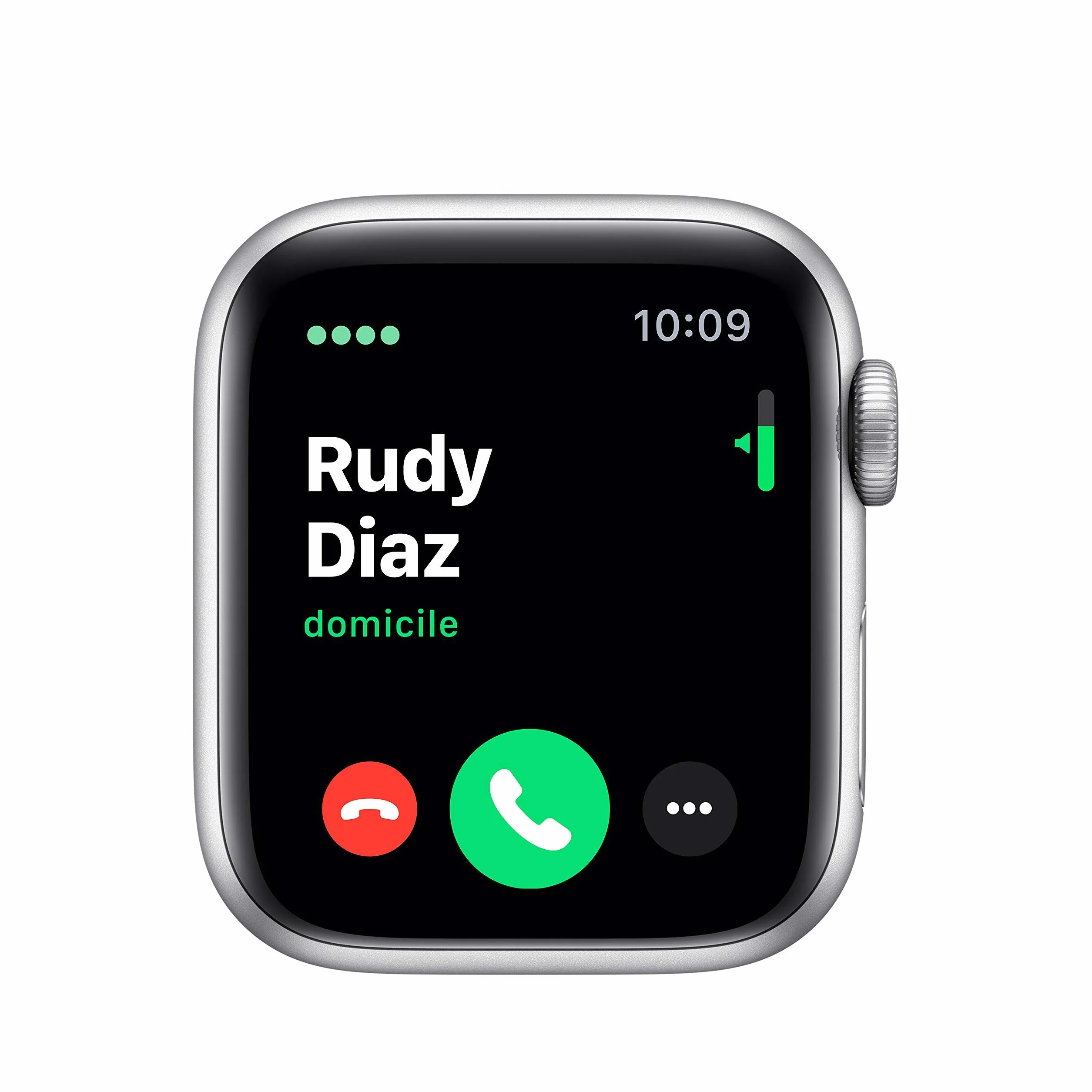 Apple Watch Series 5 Cellulare 40mm Cassa in alluminio argento con cinturino sportivo Bianco - S / M (Ricondizionato)