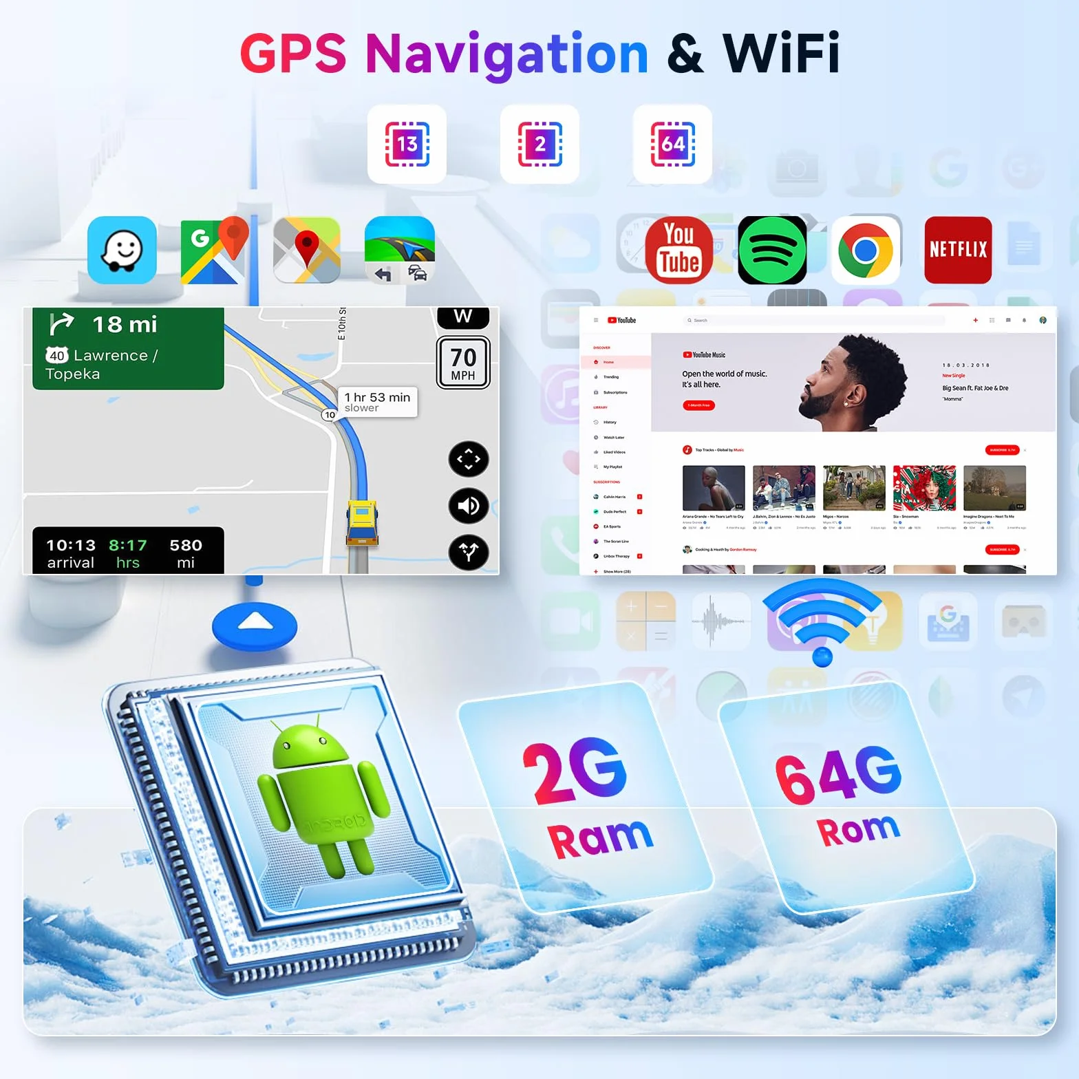 Hodozzy 2GB+64GB Android Autoradio per Audi A4 S4 RS4 B5 B6 B7 Seat Exeo con Wireless Carplay Android Auto, 7 Pollici Touchscreen Stereo 2 Din Schermo con GPS Wifi Bluetooth DSP FM/RDS con Telecamera