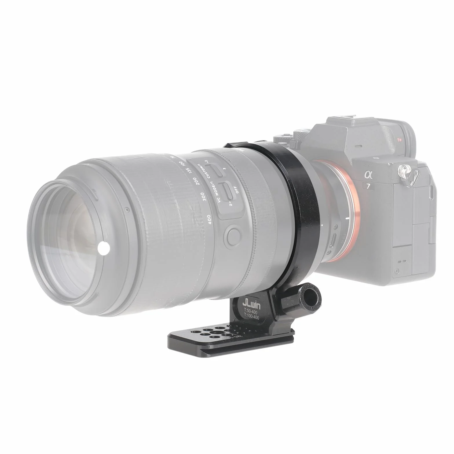 FOTGA Anello di montaggio per treppiede in metallo per Tamron 50-400mm F/4.5-6.3 Di III VC VXD A067, 100-400mm f/4.5-6.3 Di VC USD A035 (per Canon EF e per Nikon F Mount), con piastra a sgancio rapido