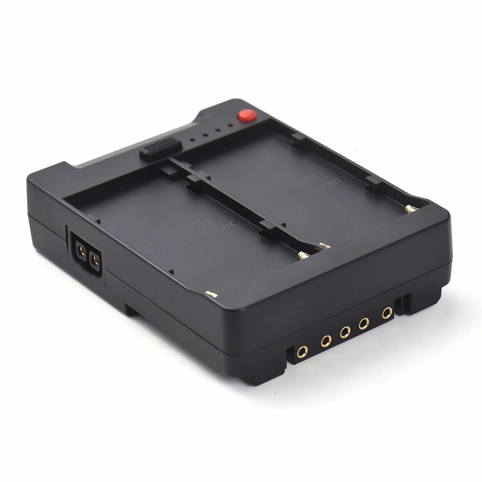Andoer NP-F970 F750 F550 - Piastra per batteria a V-Lock V-Mount con uscite USB-A/Type-C/DC/D-TAP