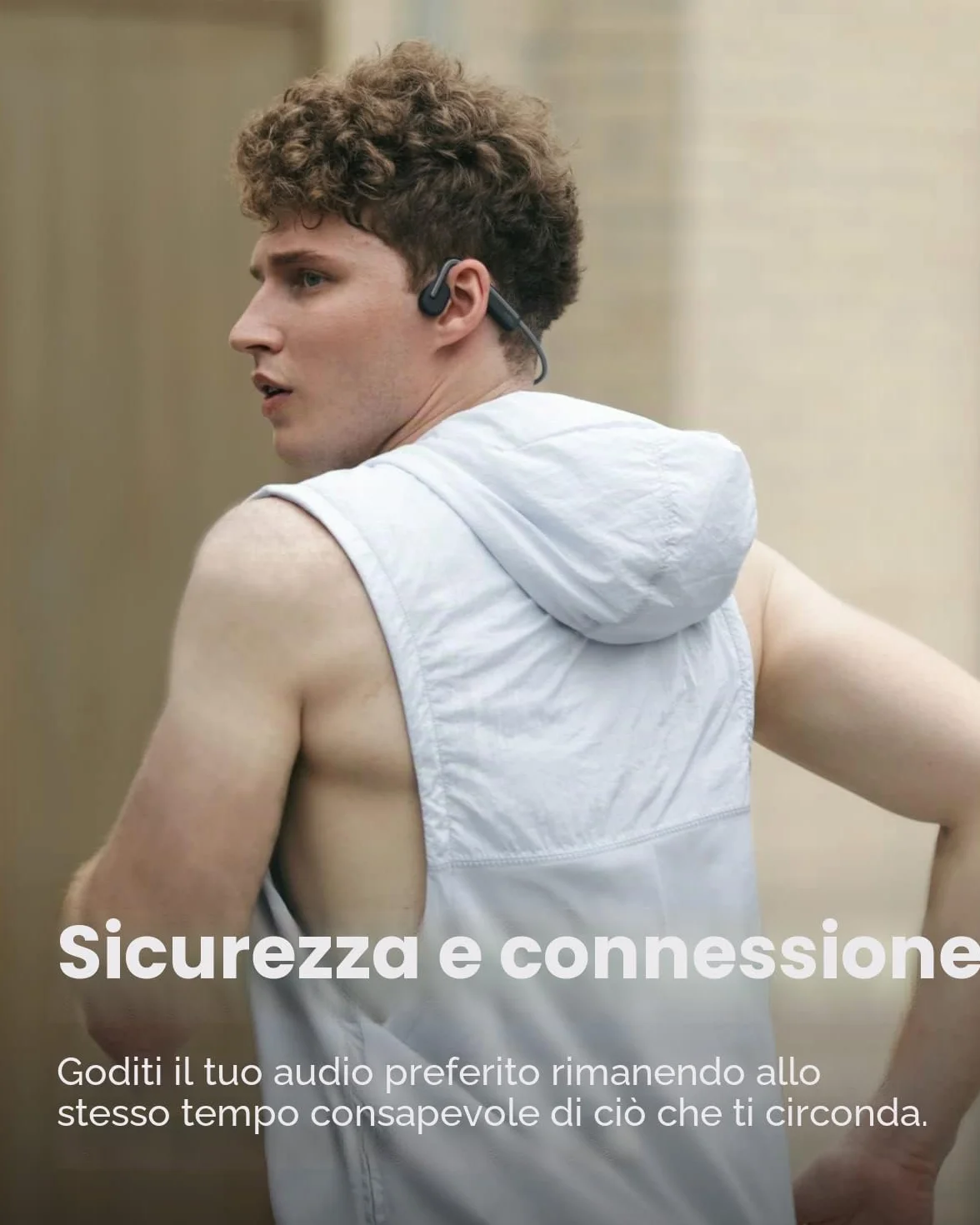 SHOKZ OpenMove cuffie a conduzione ossea Bluetooth 5.1, audio open-ear chiaro, fino a 6 ore autonomia, leggere 29g, IP55 resistenti a acqua e sudore, ideali per corsa, sport e uso quotidiano, Grigio