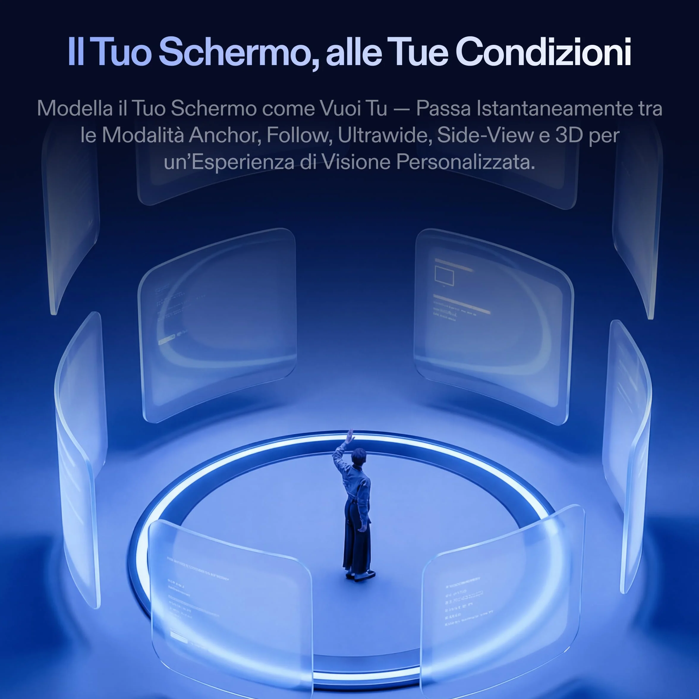 XREAL 1S Occhiali AR, Schermo Virtuale da 500", Occhiali Intelligenti con FOV 52°, 3DoF Nativo, REAL 3D, Chip X1, Compatibili con Tutti i Dispositivi USB-C DP iPhone 17/16/15 Cobalt