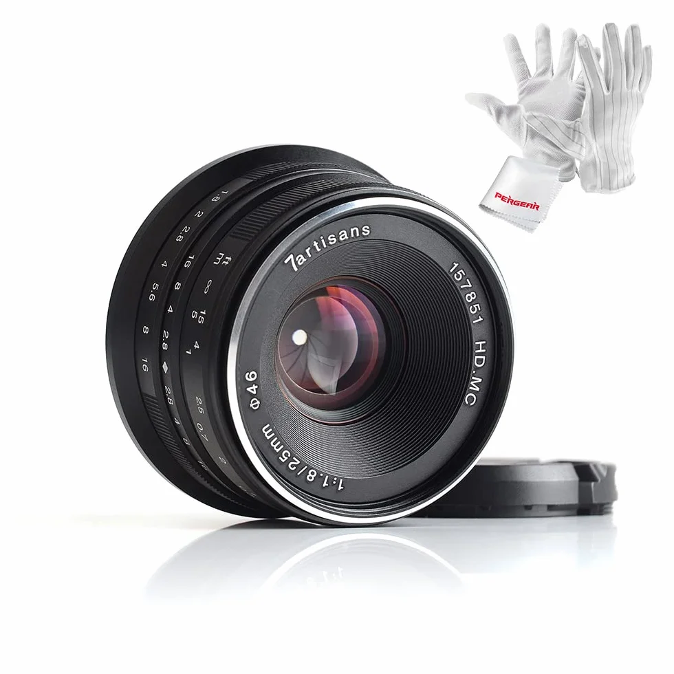 7artisans 25mm F1.8 Obiettivo fisso Prime Focus manuale per Olympus MTF Montare M4/3 telecamera