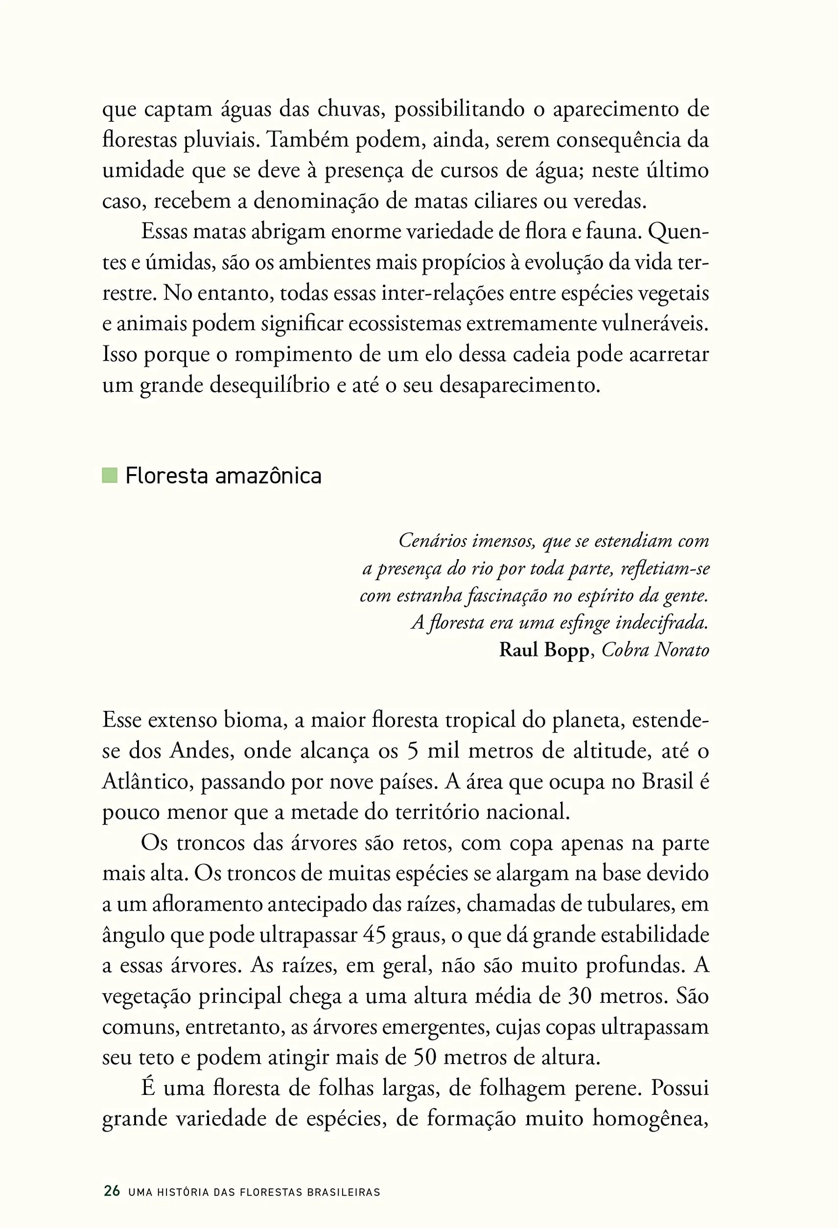 História das florestas brasileiras