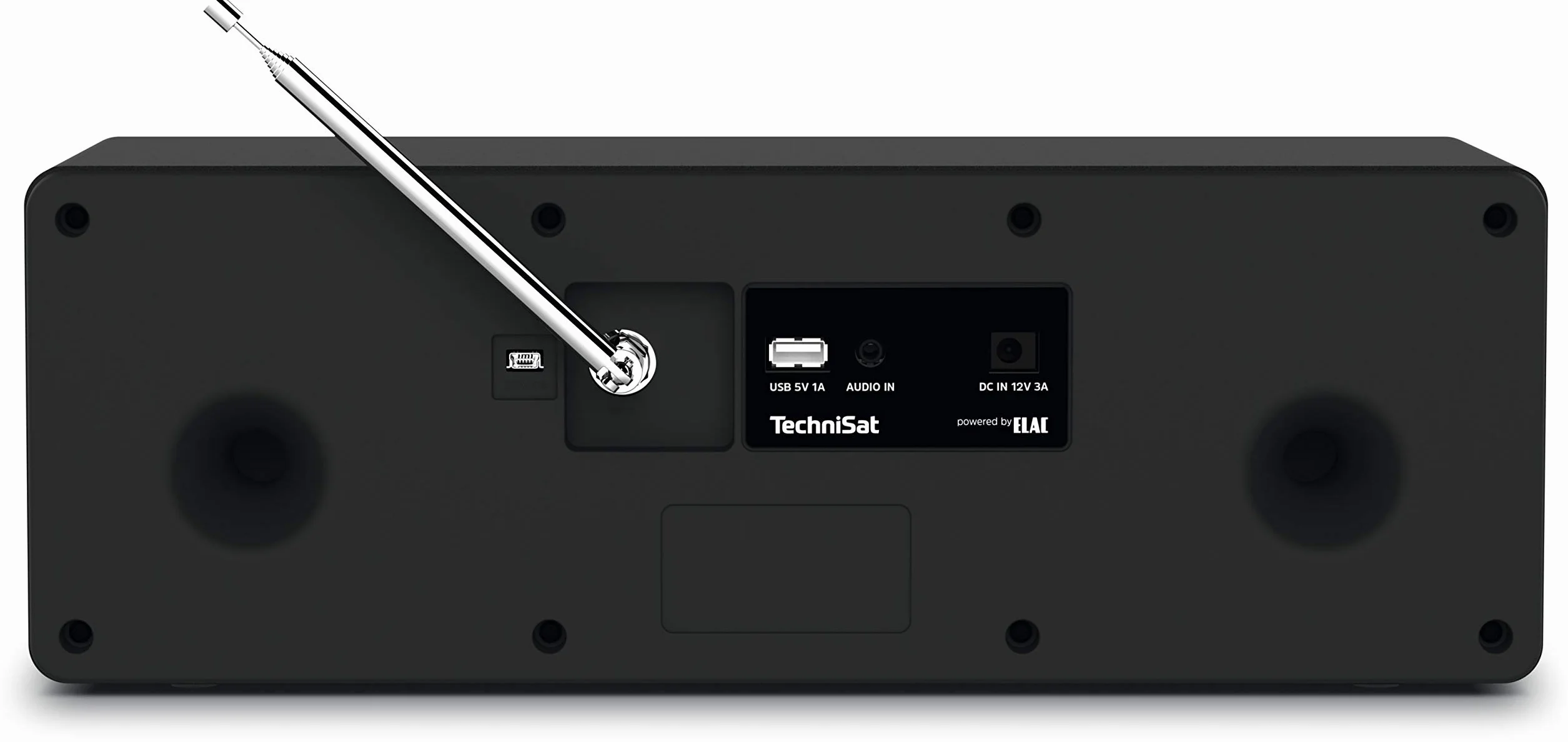 TechniSat DIGITRADIO 3 - Radio Stereo DAB, Impianto compatto (DAB+, VHF, Lettore CD, Bluetooth, USB, Ingresso per cuffie, Ingresso AUX, Radiosveglia, Display OLED, 20 Watt RMS), Nero