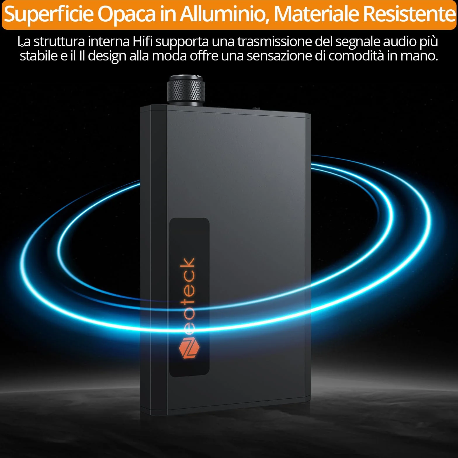 Neoteck 3.5 mm Amplificatore Portatile Cuffie con Ricevitore Bluetooth 5.0 Amplificatore Cuffie 16-300Ω Amplifier Audio Ideale per MP3 MP4 Smartphone Digitale Players Computer