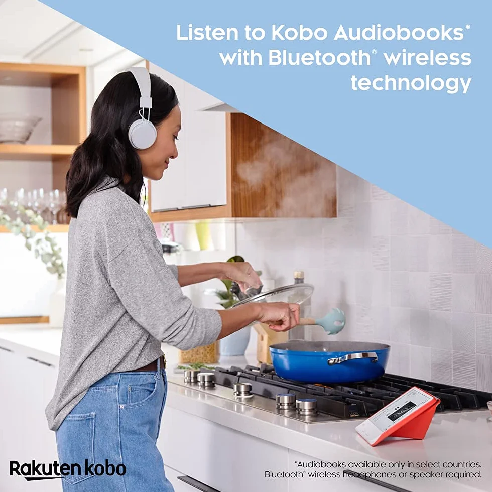 Kobo Libra 2 | eReader | Touchscreen impermeabile da 7" | Antiriflesso | Luminosità e temperatura colore regolabili | Riduzione luce blu | eBook | WiFi | 32 GB | Tecnologia Carta E Ink (bianca)