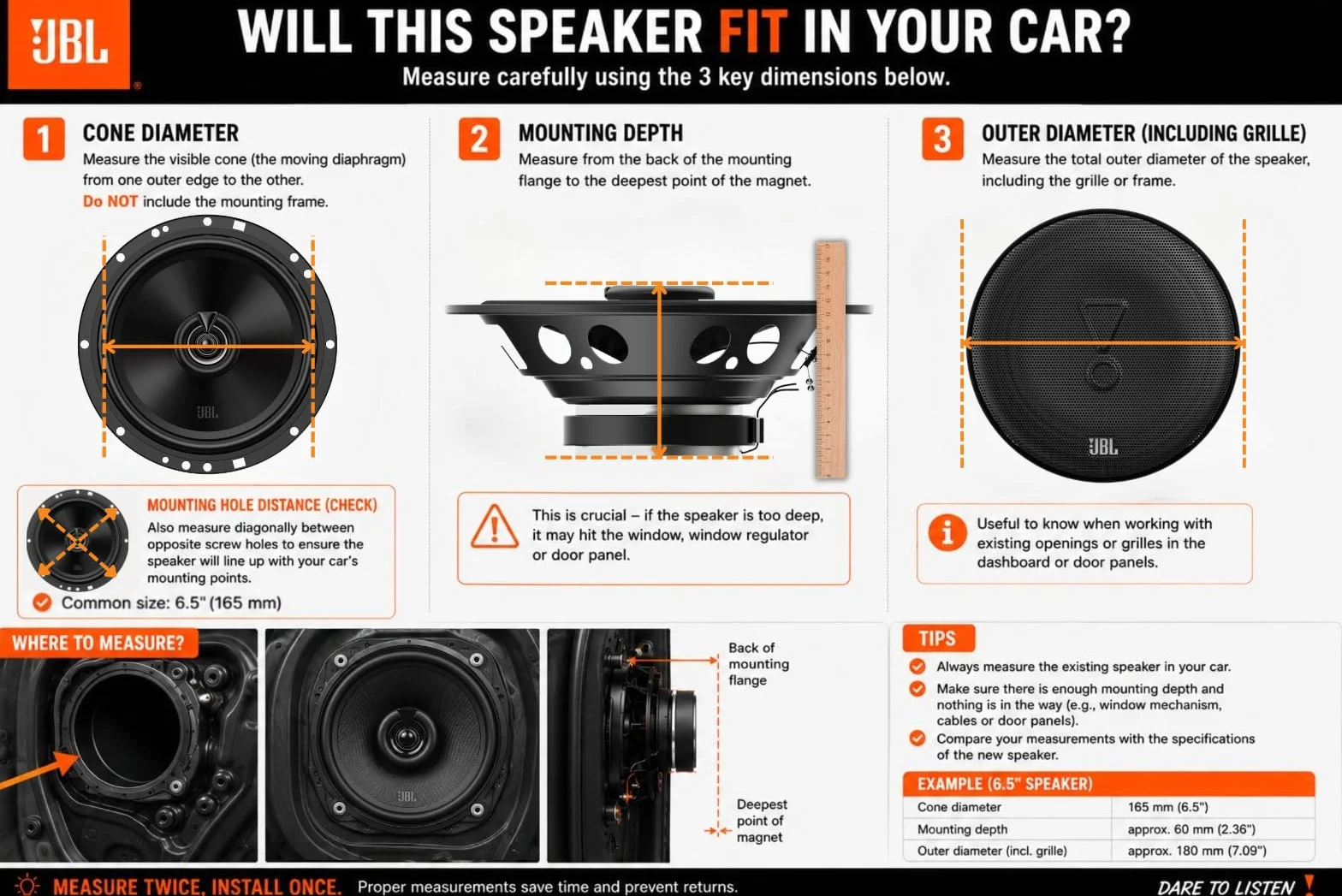 JBL Stage2 45F Gen2 altoparlanti coassiali 2 vie 4 pollici 40 W RMS, 320 W picco, 4 Ω, 88 dB, woofer in polipropilene Plus One™, tweeter PEI, design slim, suono chiaro, installazione facile
