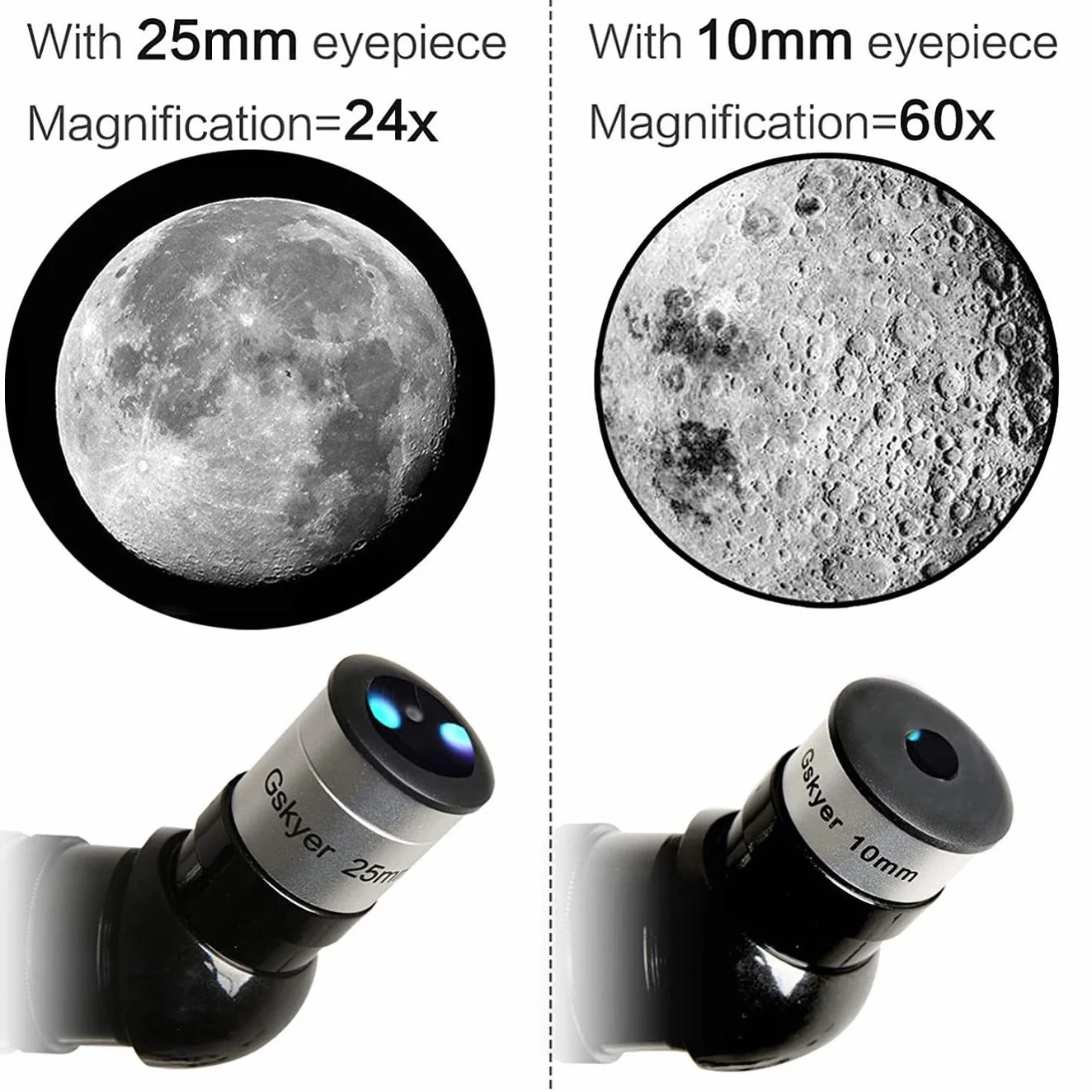 Gskyer Telescopio 90/600 con rifrattore astronomico per bambini principianti adulti D-906