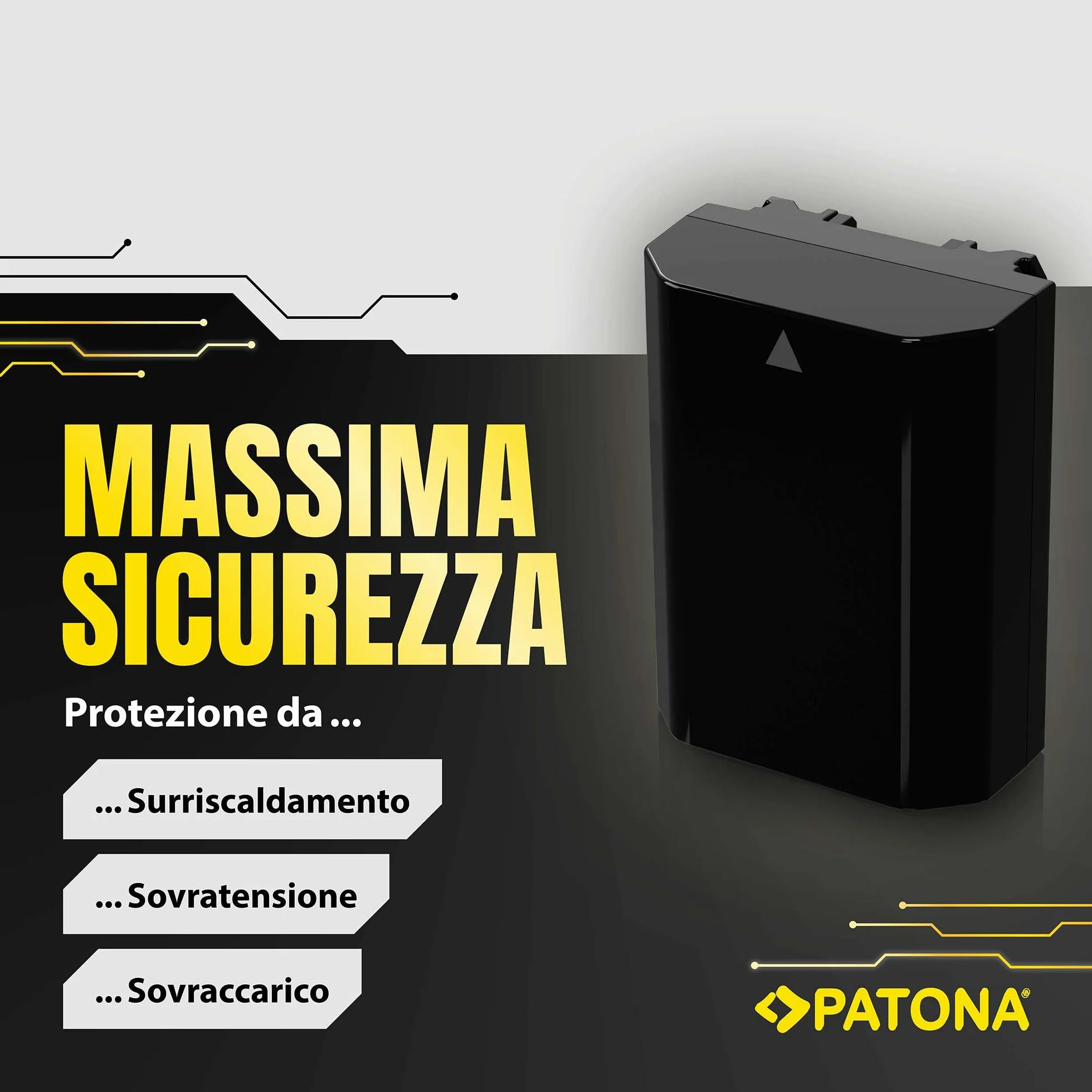 PATONA NP-FZ100 Batteria 1600mAh – Ricambio per Sony NP-FZ100 – per Alpha A6600 A6700 A1 A9 A7 III A7 IV A7R III A7R IV A7R V A7C A7C II FX3 FX30 – riserva affidabile