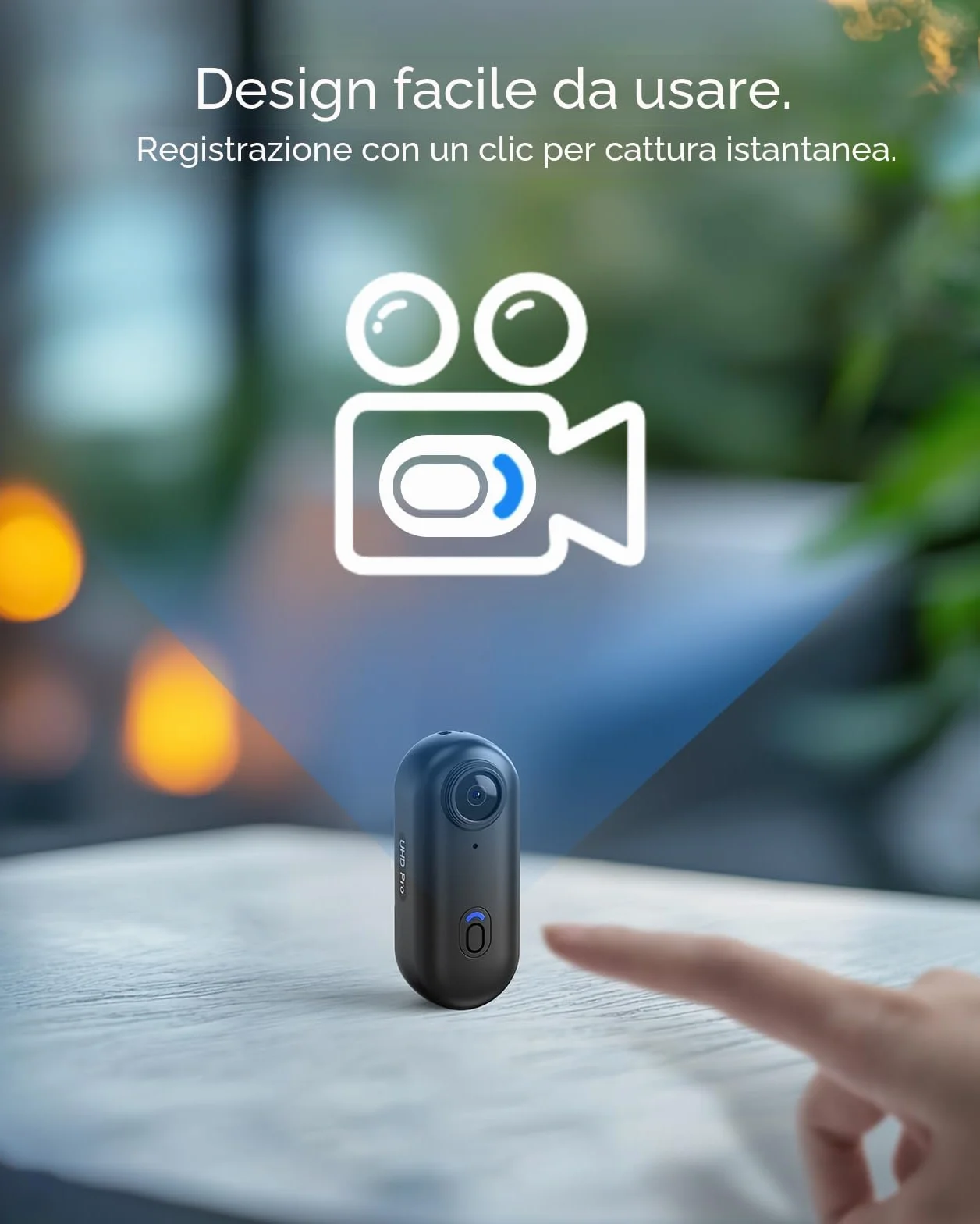 BOBLOV W4 4K Bodycam - Fotocamera per corpo Mini, con clip girevole a 360° e clip magnetica, 90 minuti per registrazioni, lezioni, viaggi, passeggiate con animali domestici (4K 64GB)