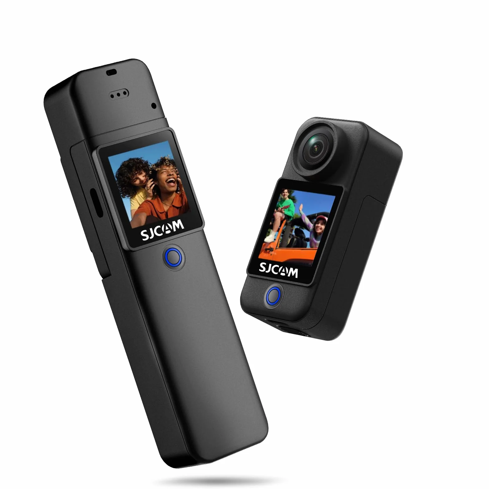 SJCAM C300 Action Cam 4K30fps, Schermo Touchscreen Duale 1,33'', Camera Sportiva, Camera da Casco 20MP, Fotocamera Subacquea 6-axis EIS, Impermeabile fino a 30m con Batteria Dual 2800+1000mAh