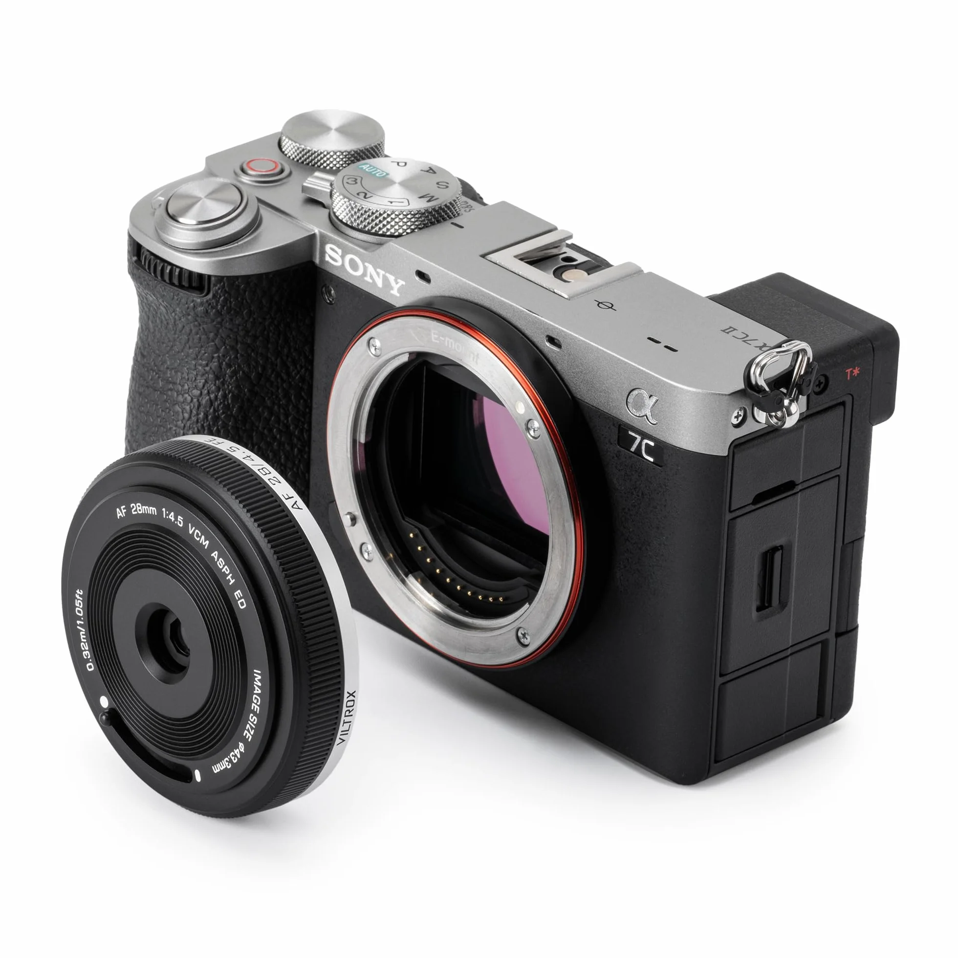 VILTROX AF 28mm f4.5 Pancake Full Frame Obiettivo,28mm f4.5 FE per Sony E-Mount Ultracompatta con Attacco E per Fotocamere Mirrorless