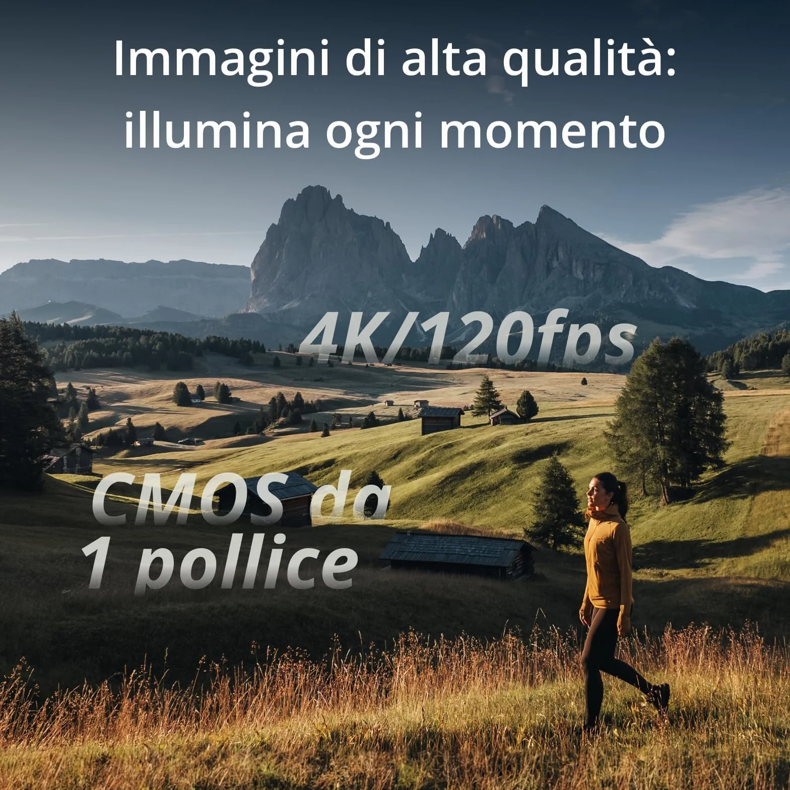 DJI Osmo Pocket 3 Bundle, Fotocamera per Vlog con CMOS da 1'', 4K/120fps, Stabilizzazione a 3 Assi, Tracciamento di Volti/Oggetti, Messa a Fuoco Rapida (Osmo pocket 3)