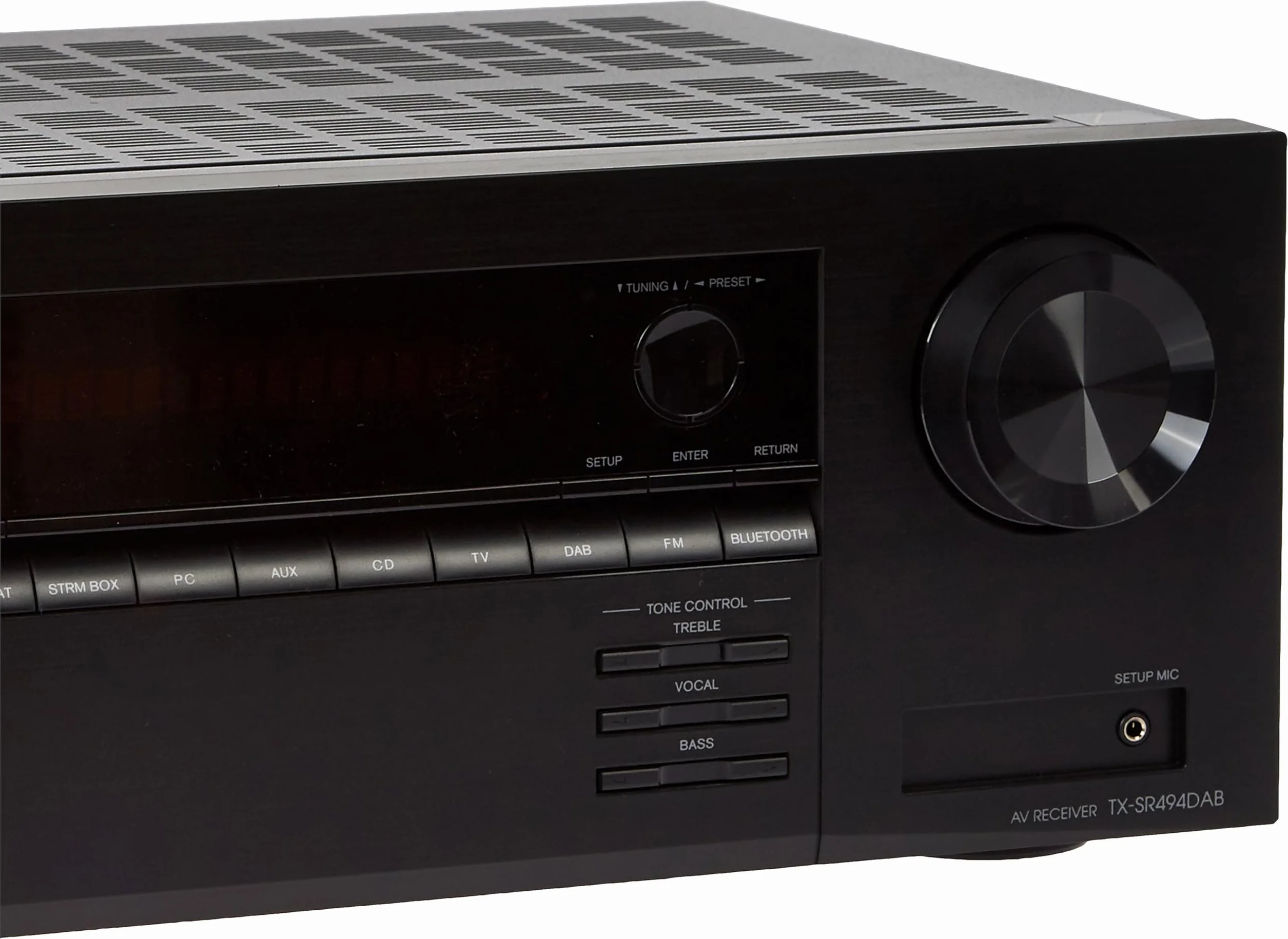 Onkyo TX-SR494DAB Ricevitore AV a 7.2 canali (Bluetooth, DTS:X, Hi-Res, Dolby Atmos, DAB+), Nero