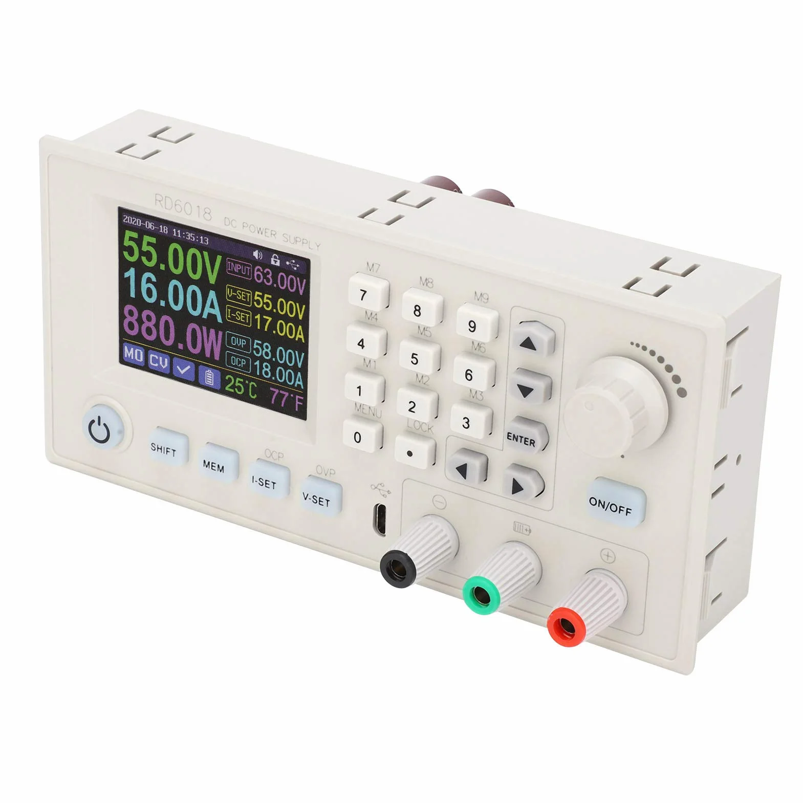 Convertitori di Potenza Tbest, Modulo DCDC CNC, Alimentatore Boost, Adattatore Regolabile Step Up e Down 6-70 V a 0-60 V (RD6018)