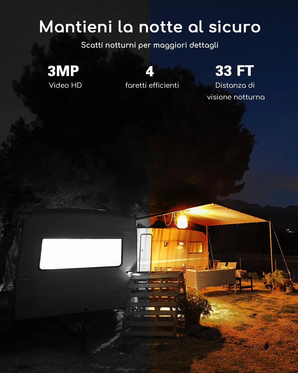 COOAU 4G Telecamera Esterno con SIM e pannello solare,2K Telecamere Batterie Senza Fili,360°PTZ Videocamera Sorveglianza,Visione Notturna a Colori,Audio Bidirezionale,IP66